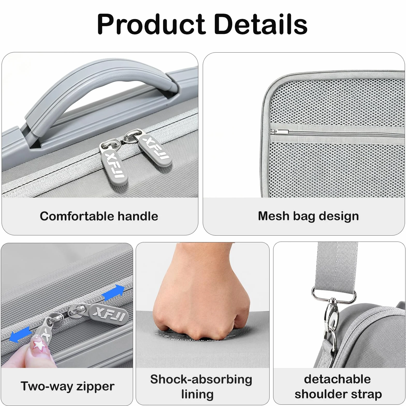 Etui na DJI Neo 2 Torba, Etui PU Przenośne na DJI Neo 2 Fly More Combo Akcesoria, dla Kontrolera RC-N3/Baterii Neo2, do Przechowywania/Ochrony Drona