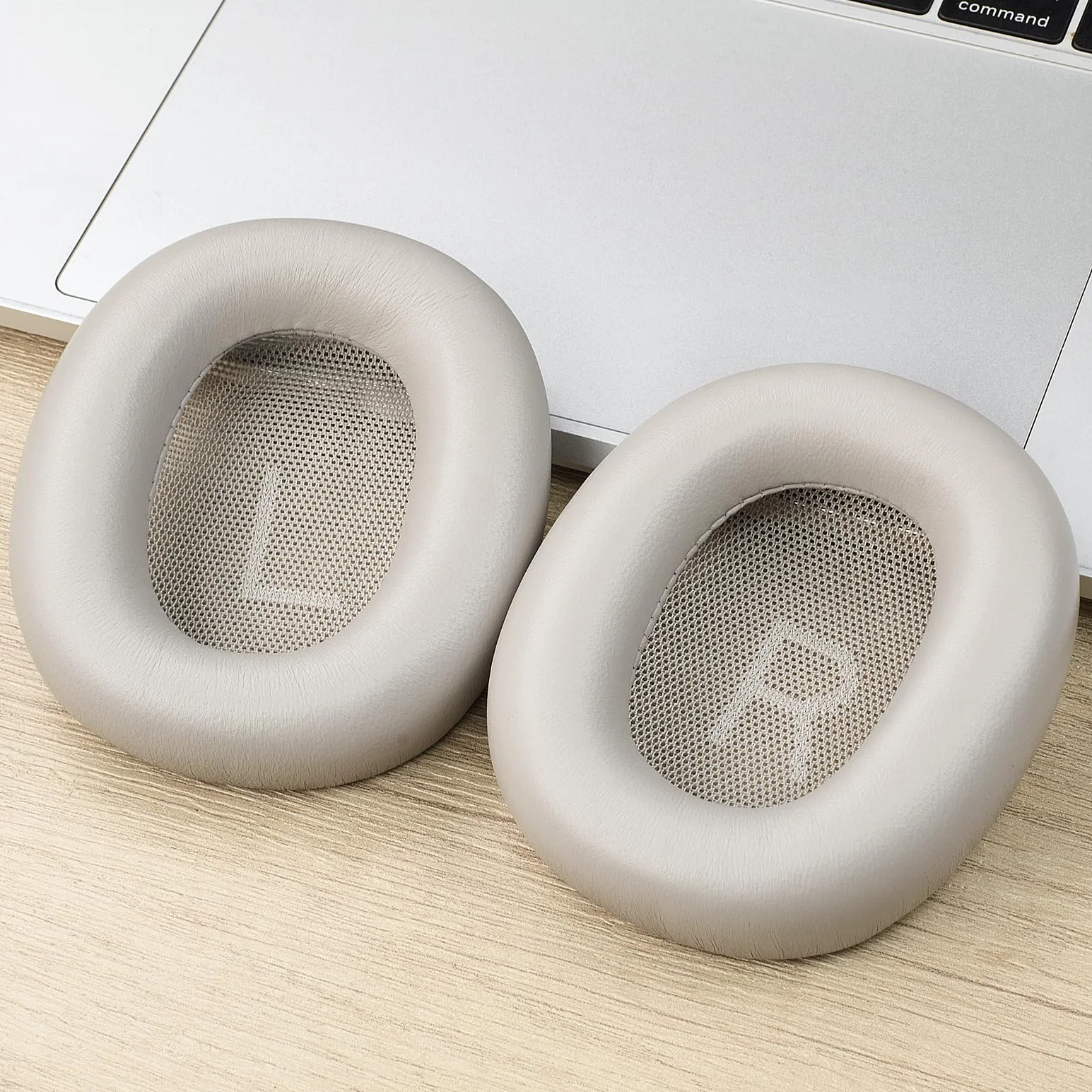 Defean Wymienne nauszniki ze skóry jagnięcej, kompatybilne z Bang & Olufsen Beoplay H100 Premium, bezprzewodowe słuchawki nauszne z aktywną redukcją szumów, klepsydra piaskowa