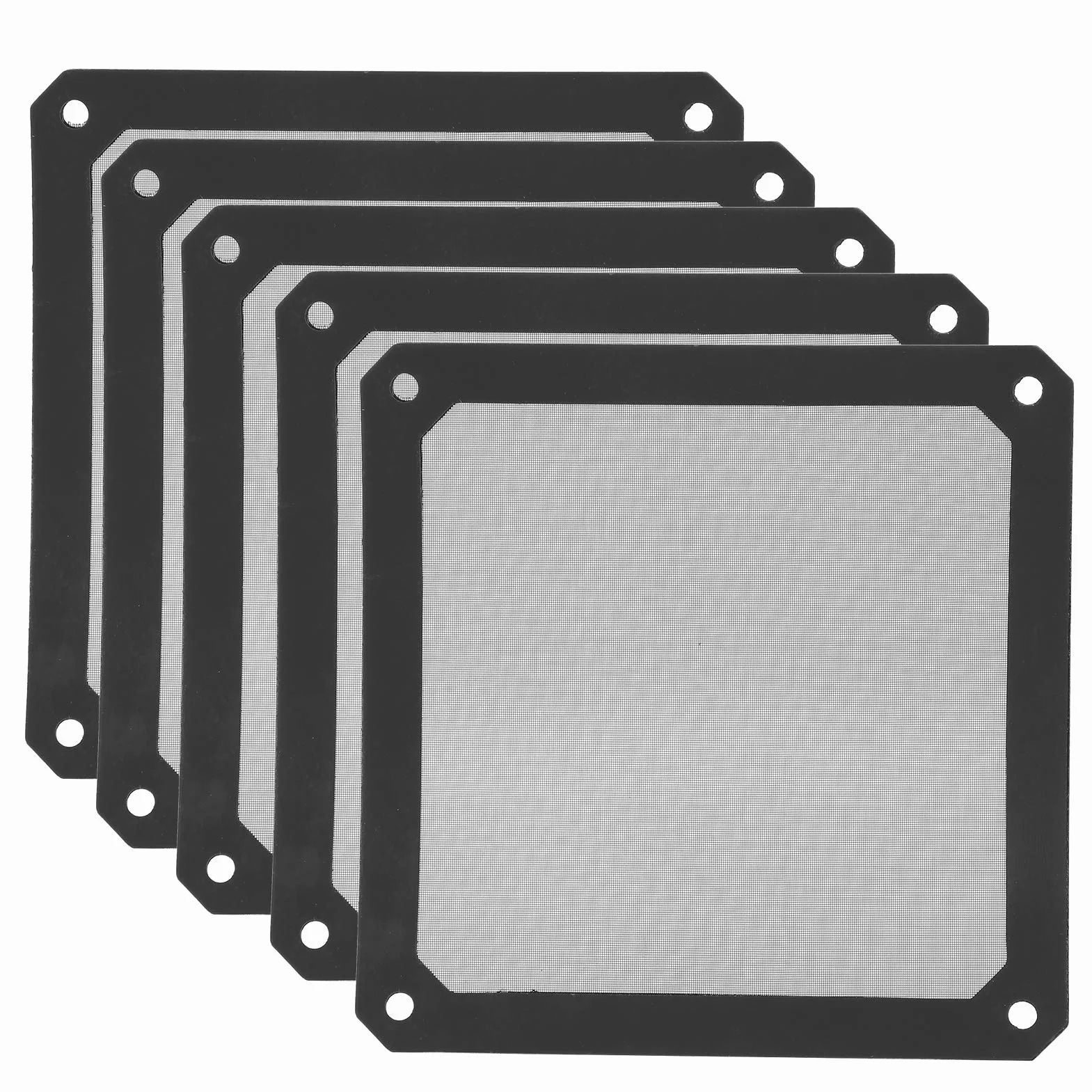 5 sztuk 120 * 120mm Filtr przeciwpyłowy Wentylator komputera Chłodnica do komputera PC, obudowa z siatki magnetycznej Wentylator chłodnicy pyłoszczelna osłona filtra przeciwpyłowego Grill do komputera PC