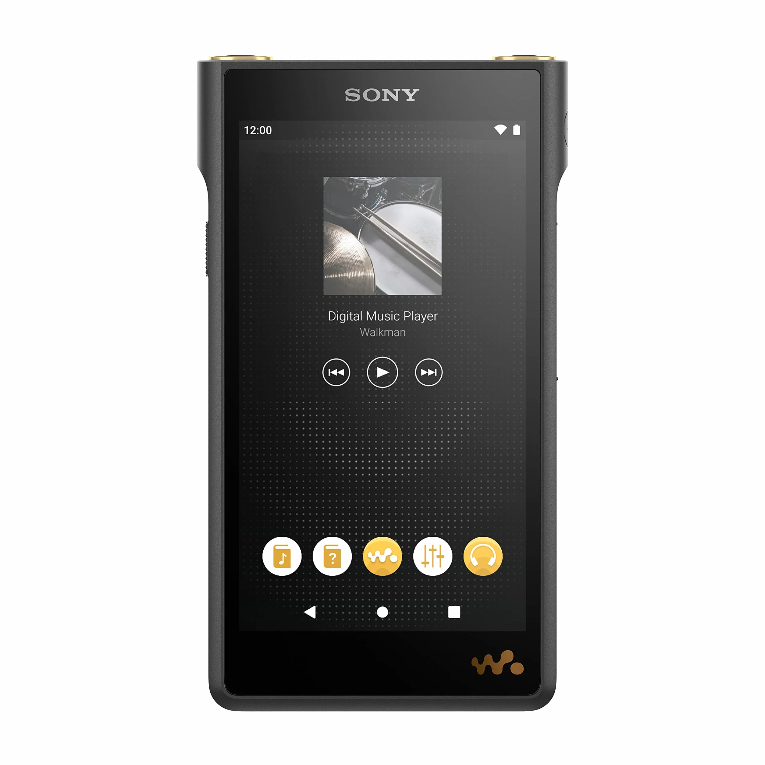 Sony NW-WM1AM2 cyfrowy odtwarzacz muzyki Walkman o wysokiej rozdzielczości z systemem Android 11, ekranem dotykowym, Bluetooth i Wi-Fi, czarny