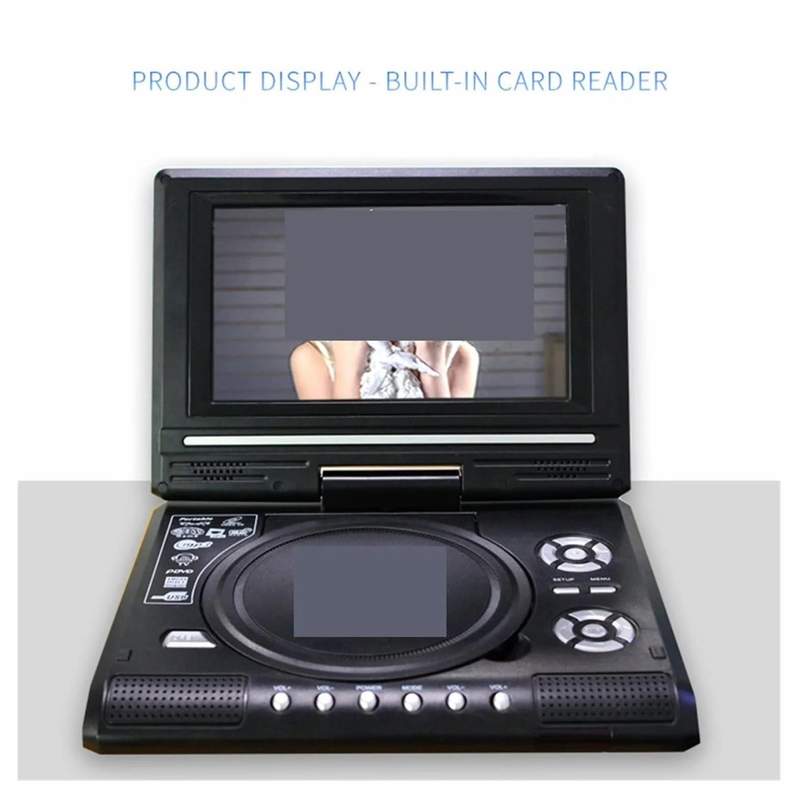 Odtwarzacz DVD Samochodowy system multimedialny 7,8-calowy odtwarzacz z ekranem Przenośny wysokiej rozdzielczości Vcd Mp3 Dvd Usb Z TV/FM/USB, Zgodność Z Wieloma Formatami
