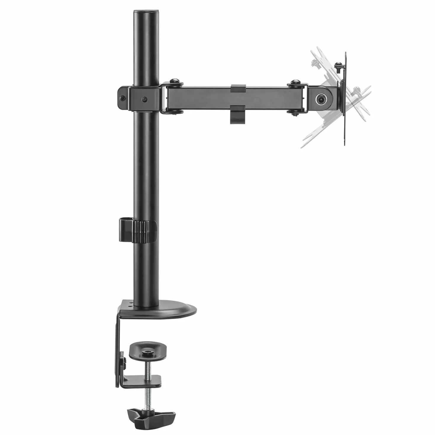 Maclean MC-572N uchwyt do monitora 17-32", VESA 75x75 100x100, ramię z przegubem, regulacja wysokości, obrotowy, 9 kg