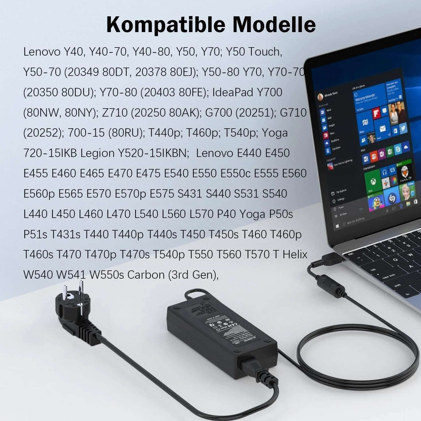 135W Laptop kabel ładujący zasilacz do Lenovo IdeaPad Gaming 3 Y40-70 Y50-70 Y70-70 Legion Y520 Y7000 R720 R720-15 ThinkPad T440P T460P T530 T540P W510 W540 ADL135NDC3A ADL135NLC3A ładowarka