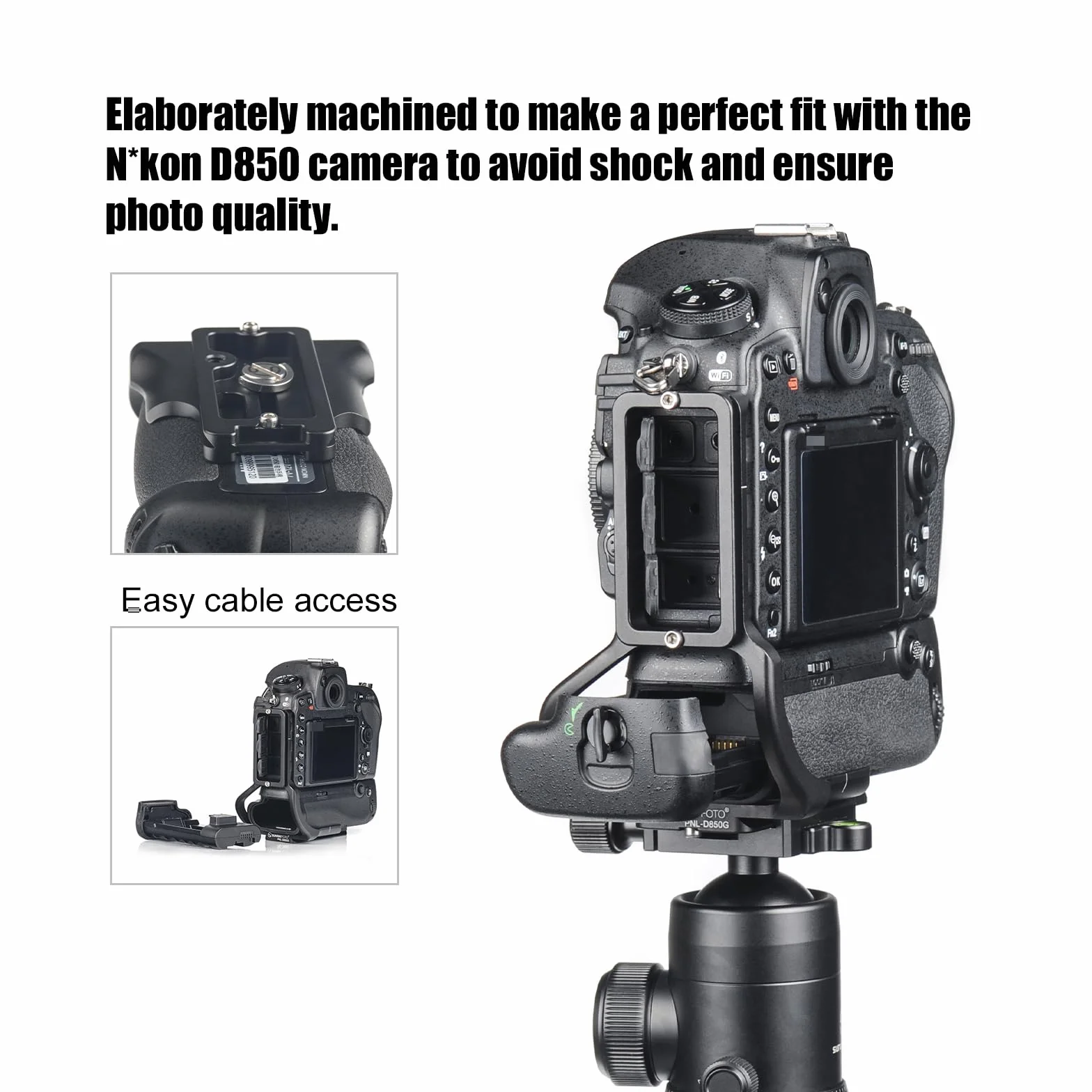 SUNWAYFOTO PNL-D850G L-Bracket do Nikon D850 + uchwyt