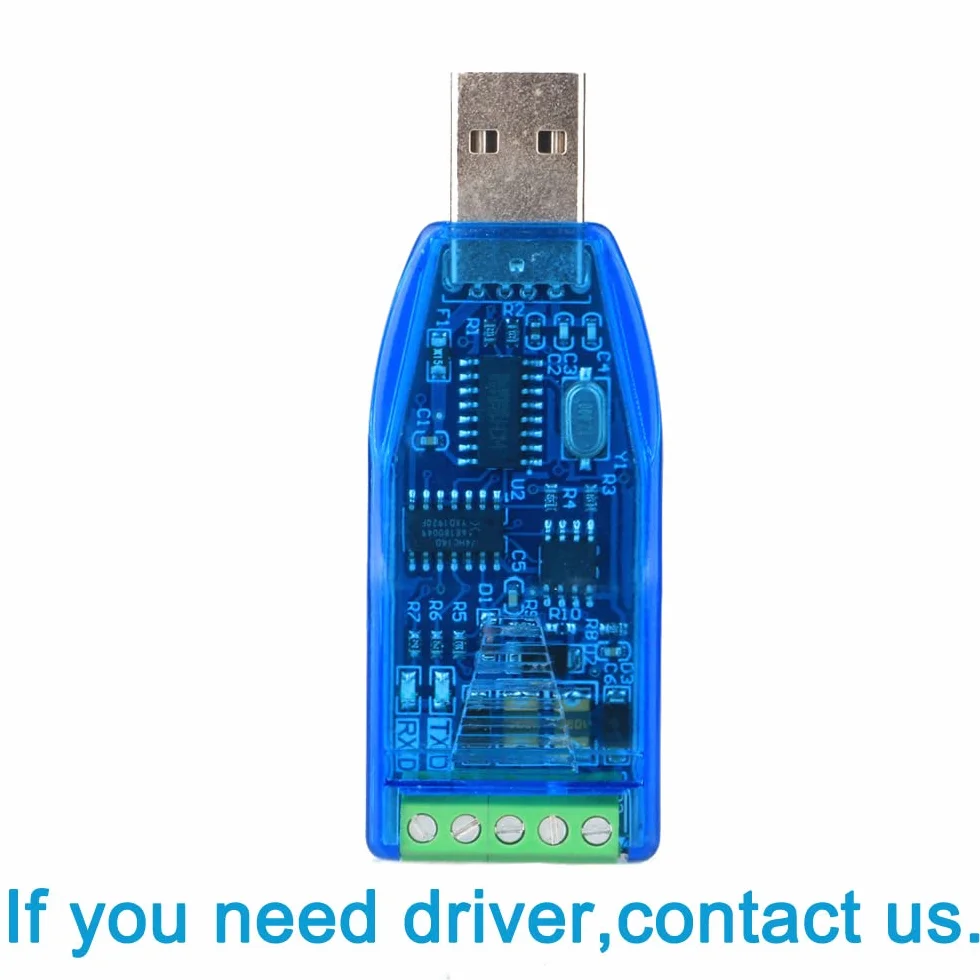 Konwerter USB na RS485 z chipem CH340, kompatybilny z Windows/Linux/Mac OS X