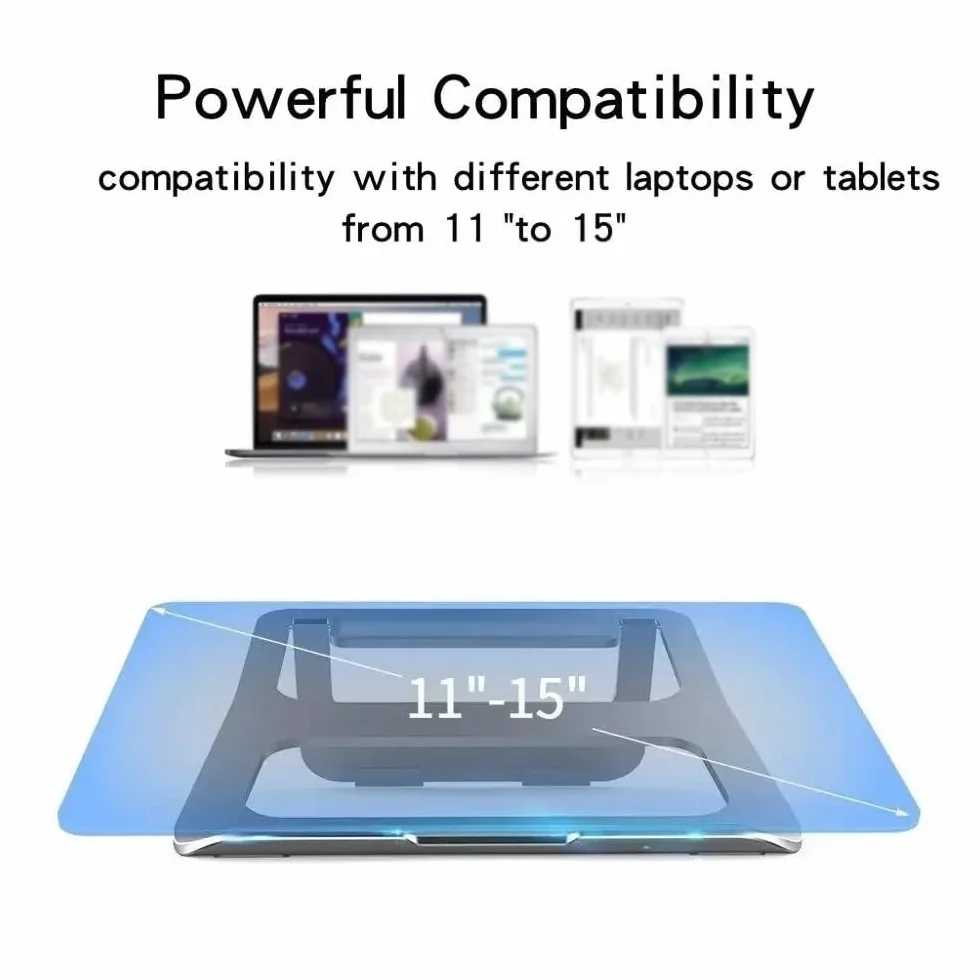 Podstawka pod laptopa, Aluminum Alloy Desktop Heat Dissipation Laptop Stand & Riser Holder,Akcesoria do biurka