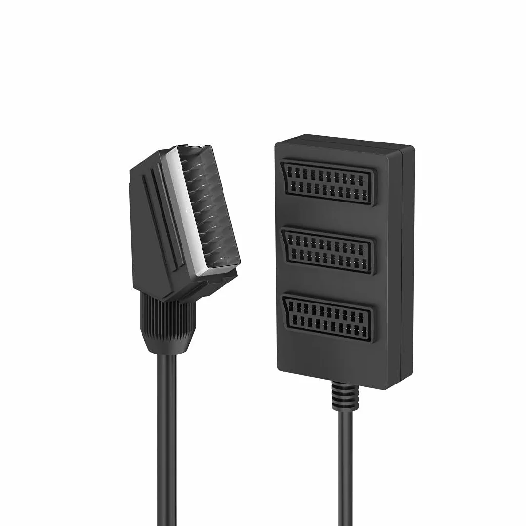 Hama - Scart M/3 Scart F, kabel 50 cm