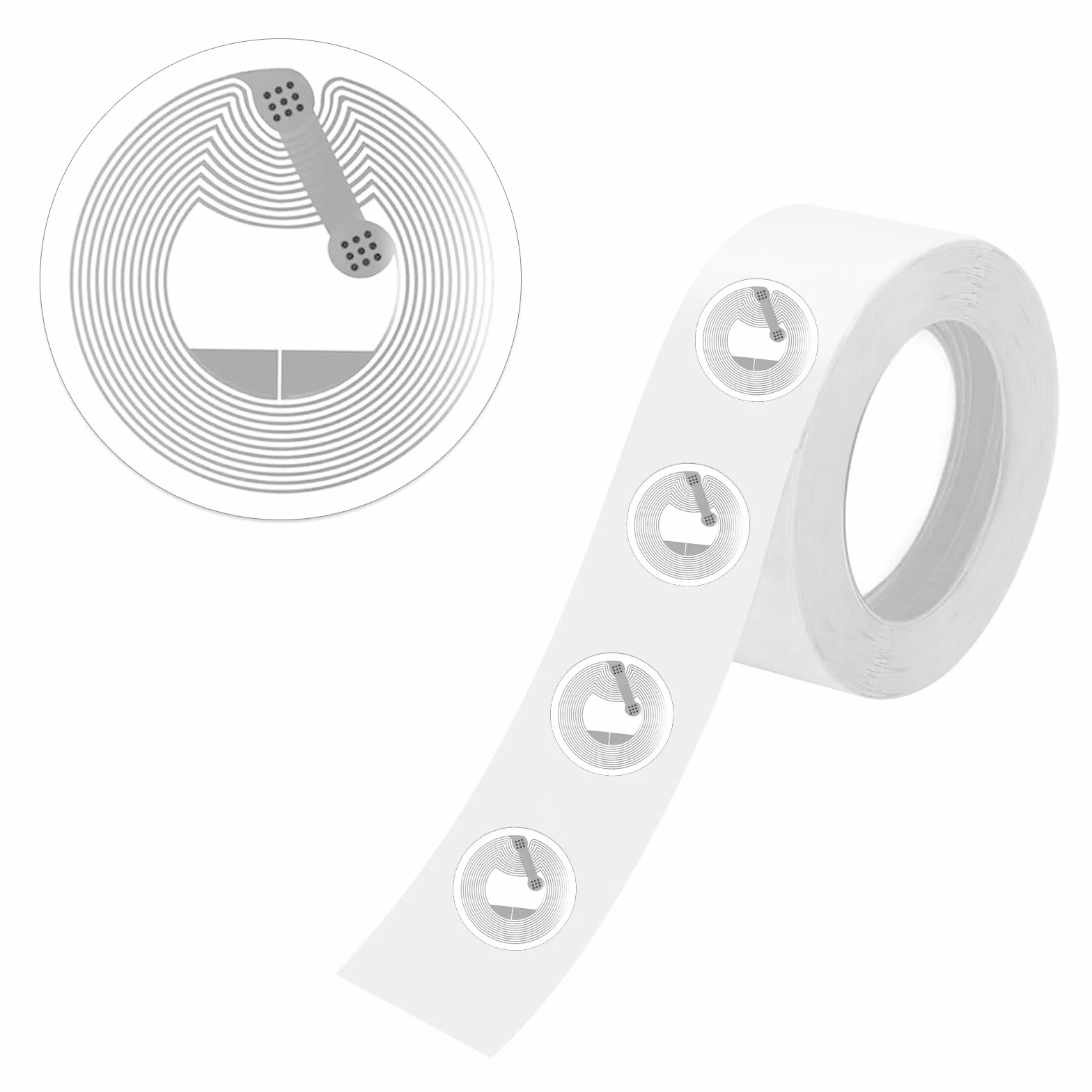 70 sztuk naklejek NFC Tag 25mm naklejki NFC Ntag215 NFC 215 Tag nadpisywalne karty NFC programowalne 492 bajtów pamięci NFC Chip NFC Card NFC naklejki dla wszystkich urządzeń z obsługą NFC