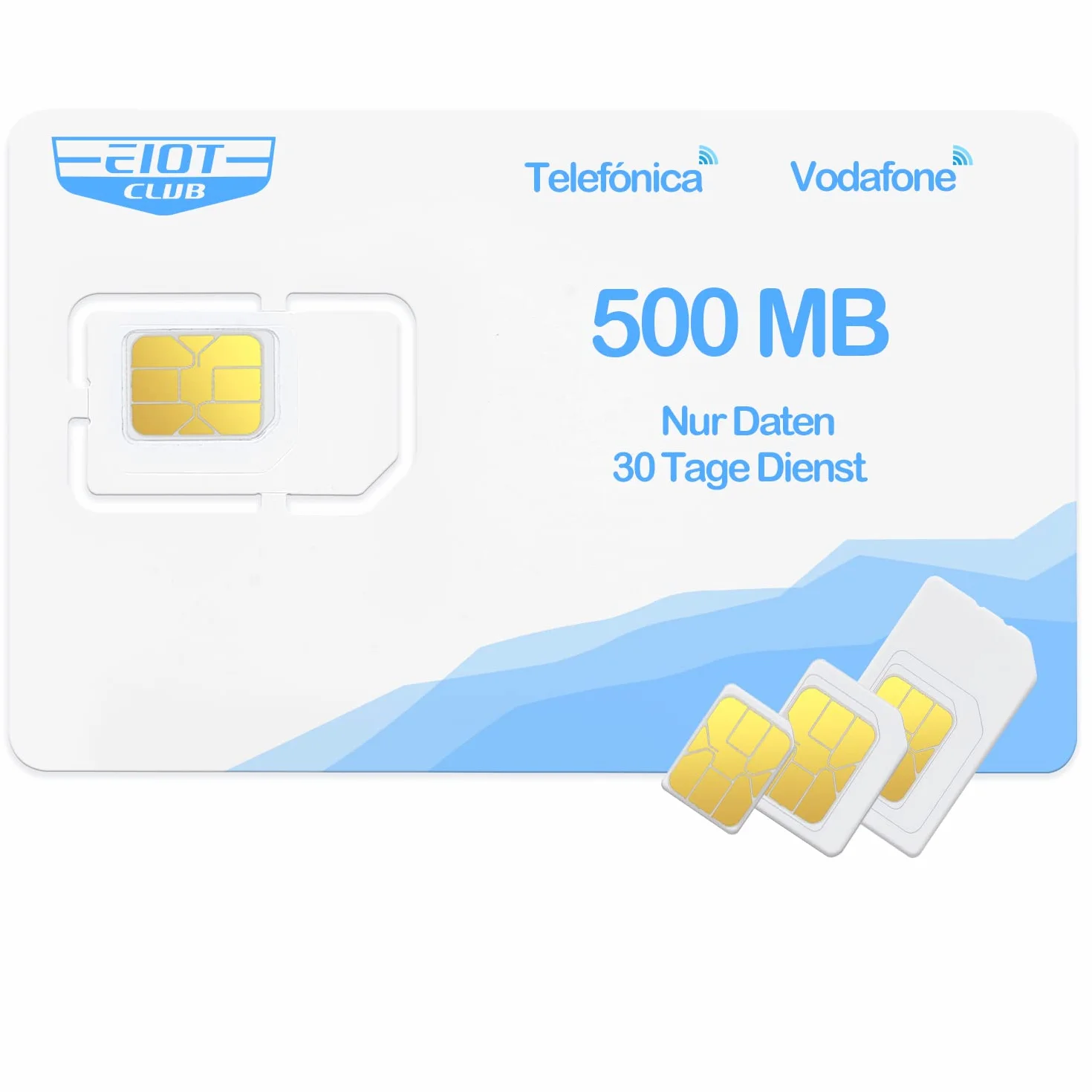 EIOTCLUB Karta SIM Prepaid bez umowy, karta SIM kompatybilna z siecią 29 krajów europejskich, tylko transfer danych, bez funkcji połączeń telefonicznych lub tekstowych