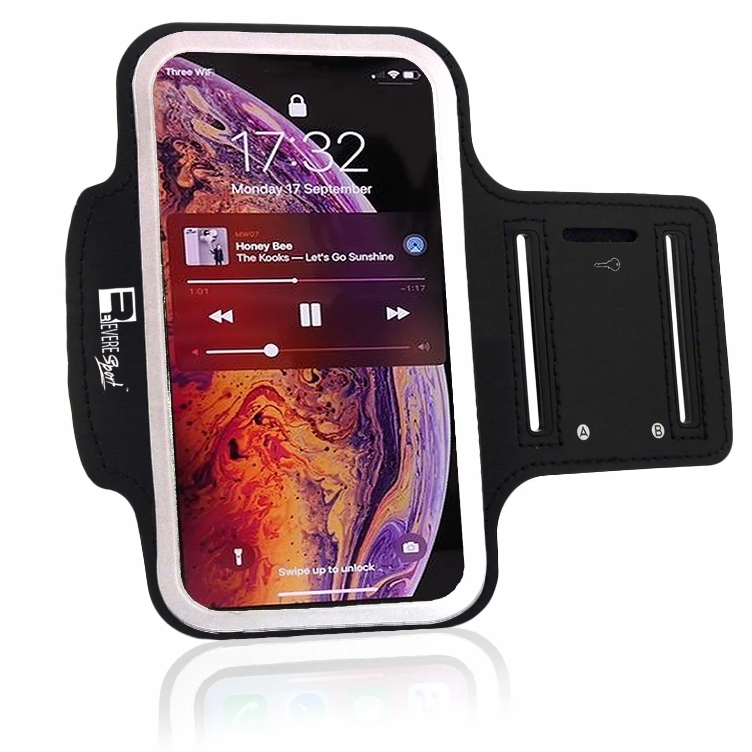 RevereSport iPhone 12 opaska do biegania, wysokiej jakości sportowe etui na telefon dla biegaczy, ćwiczeń i ćwiczeń na siłowni