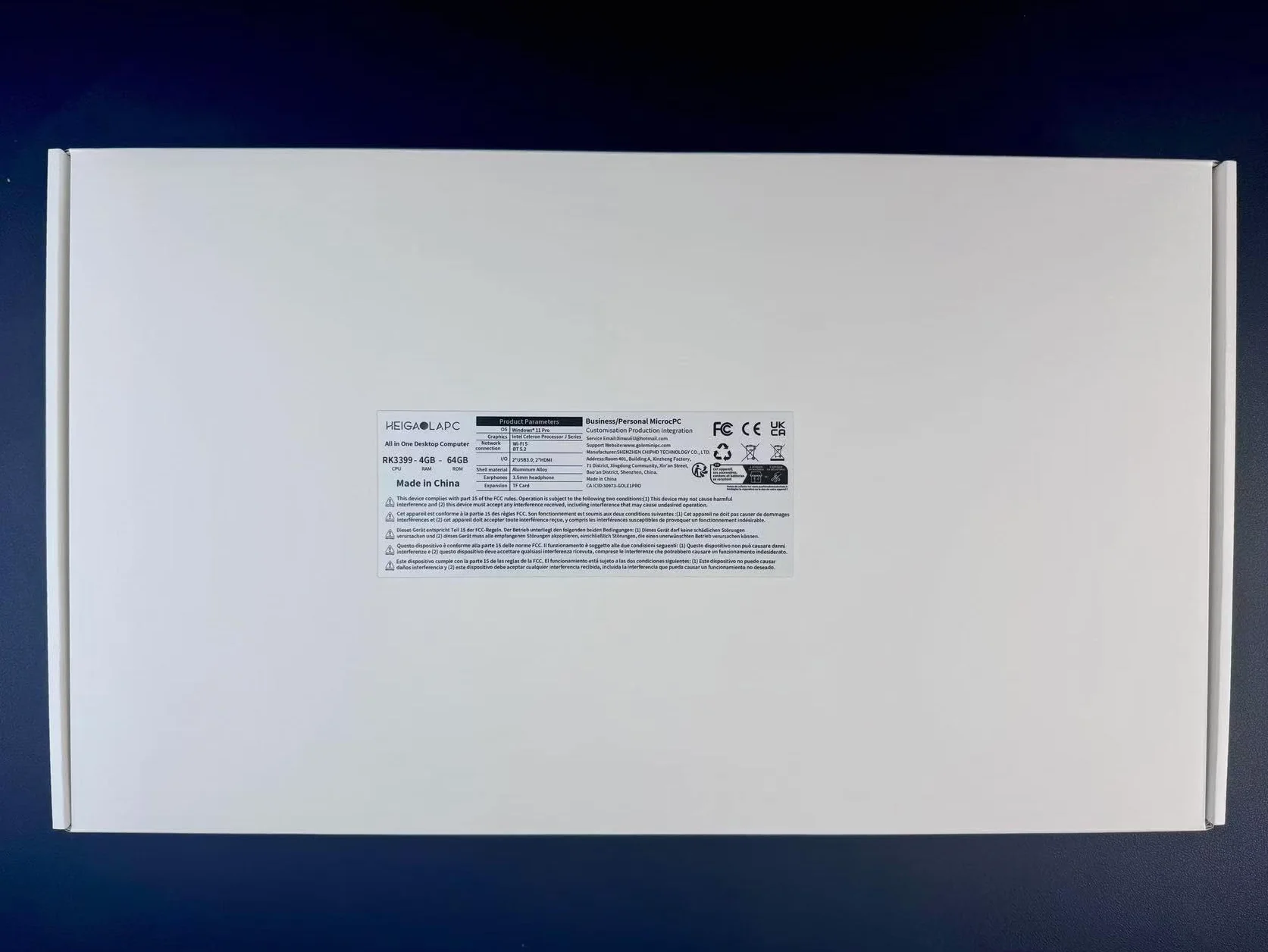 All in One PC, komputer z systemem Android 12-HEIGAOLAPC, panel dotykowy, komputer 15,6", AIO, stacjonarny, z obrotowym mocowaniem, RK3399, 4 GB RAM 64 GB Rom, 1920 x 1080 IPS, HDMI2.0, USB3.0*1, USB