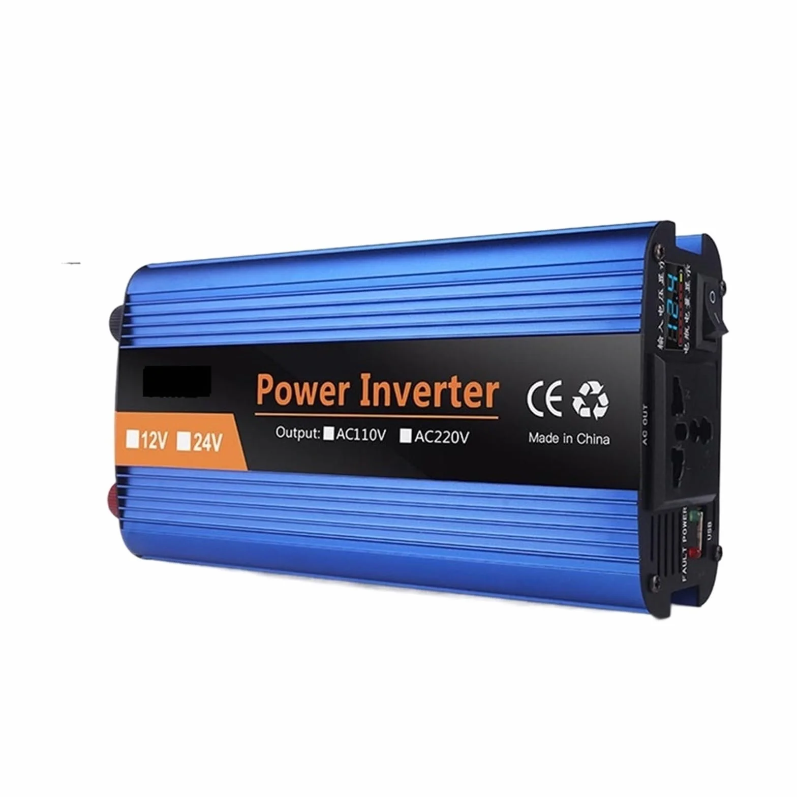 Zmodyfikowany falownik sinusoidalny 12V 220 falownik 12v do 220 konwerter falownik sinusoidalny przetwornica napięcia samochodowego zasilacz(1200W,12V)