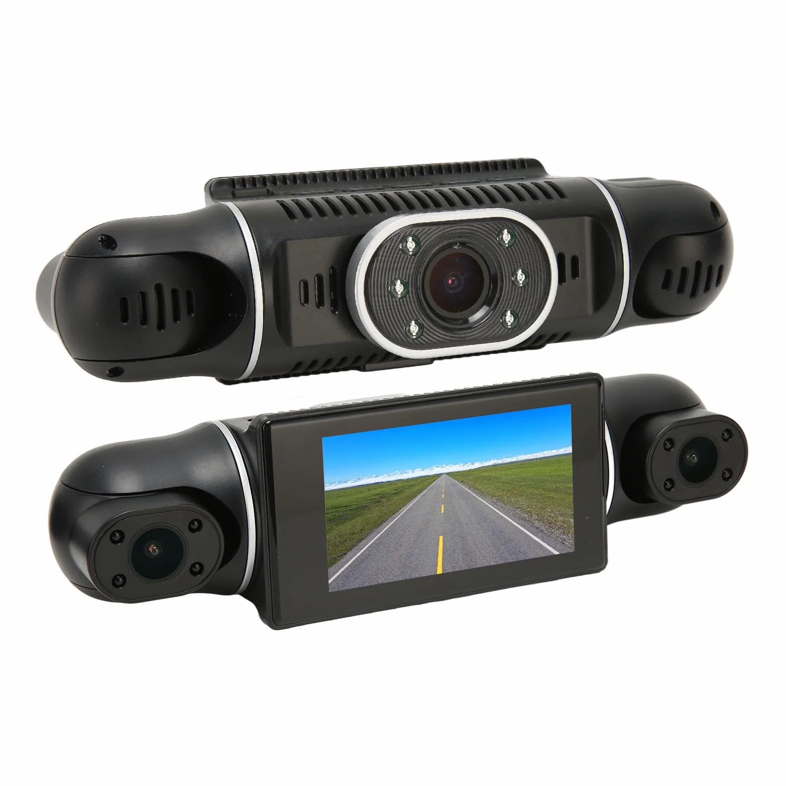 4-kanałowa Kamera 3-calowy Wyświetlacz 360 Stopni W Rejestratorze Samochodowym Zewnętrzna Kamera Samochodowa HD 1080p Nadaje Się Do Panoramicznego Nagrywania Samochodu