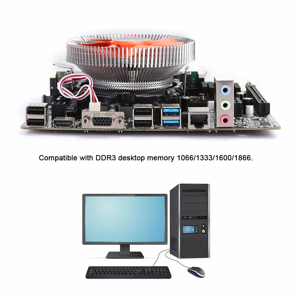 Płyta Główna Komputera, Zestaw Płyt Głównych do Komputerów Stacjonarnych I5 B75 Płyta Główna DDR3 Pamięć 4G Dual-USB 3.0 SATA3 Części Komputerowe, Obsługuje Podwójne Wyjście VGA i