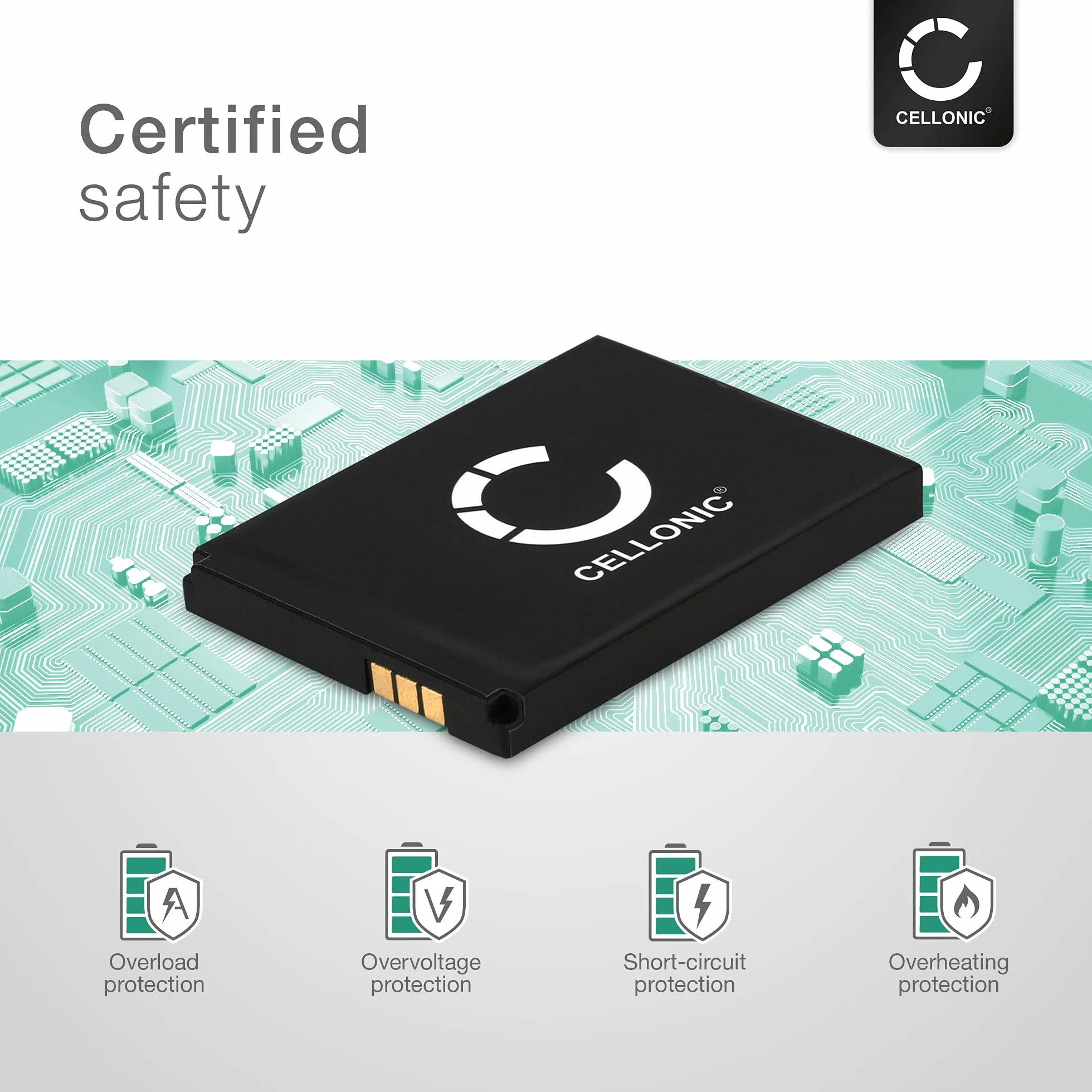 CELLONIC, Akumulator kompatybilny z AVM Fritz!Fon C5, FON M2, C4 (750 mAh, 3,7 V) akumulator zamienny 312BAT006, BAK130506