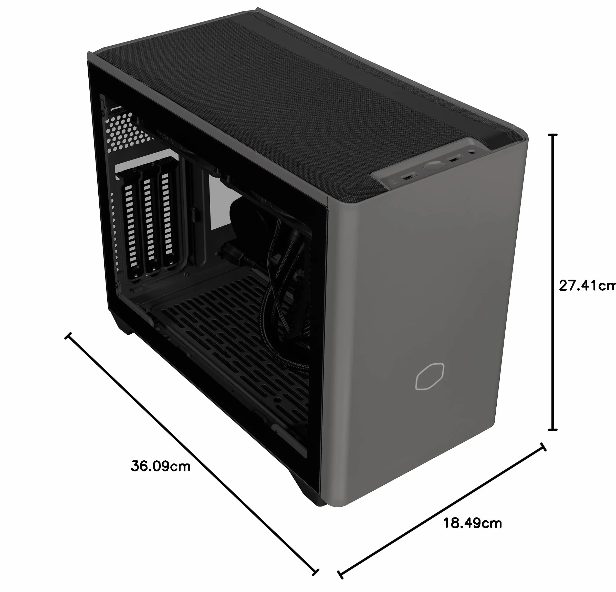 Cooler Master Masterbox NR200P-MCNN85-SL0 Obudowa PC, Szary/Czarny, 850 W