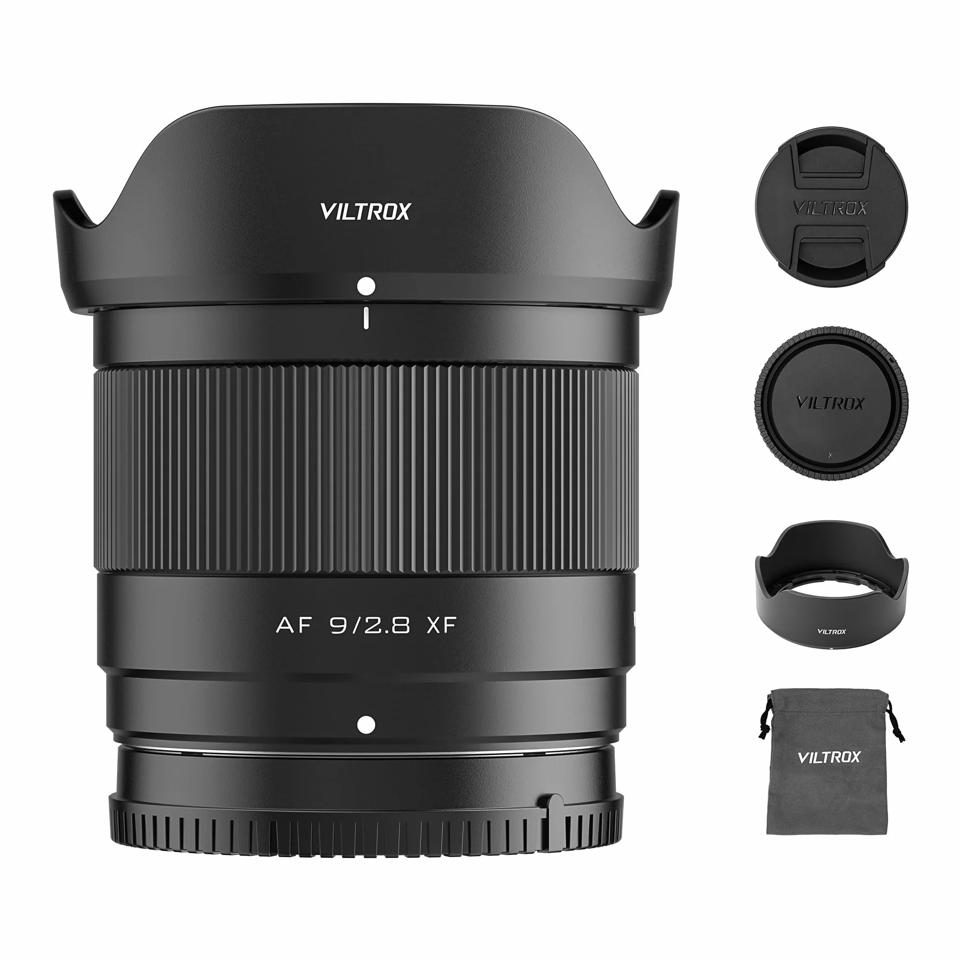 VILTROX AF 9mm F2.8 f/2.8 Air APS-C Obiektyw do mocowania Fuji X, 113,8° ultraszerokokątny obiektyw portretowy z autofokusem STM, kompatybilny z Fuji X-H2 X-H2S X-T5 X-E5 X-T50 X-M5 X-S20 XT30II