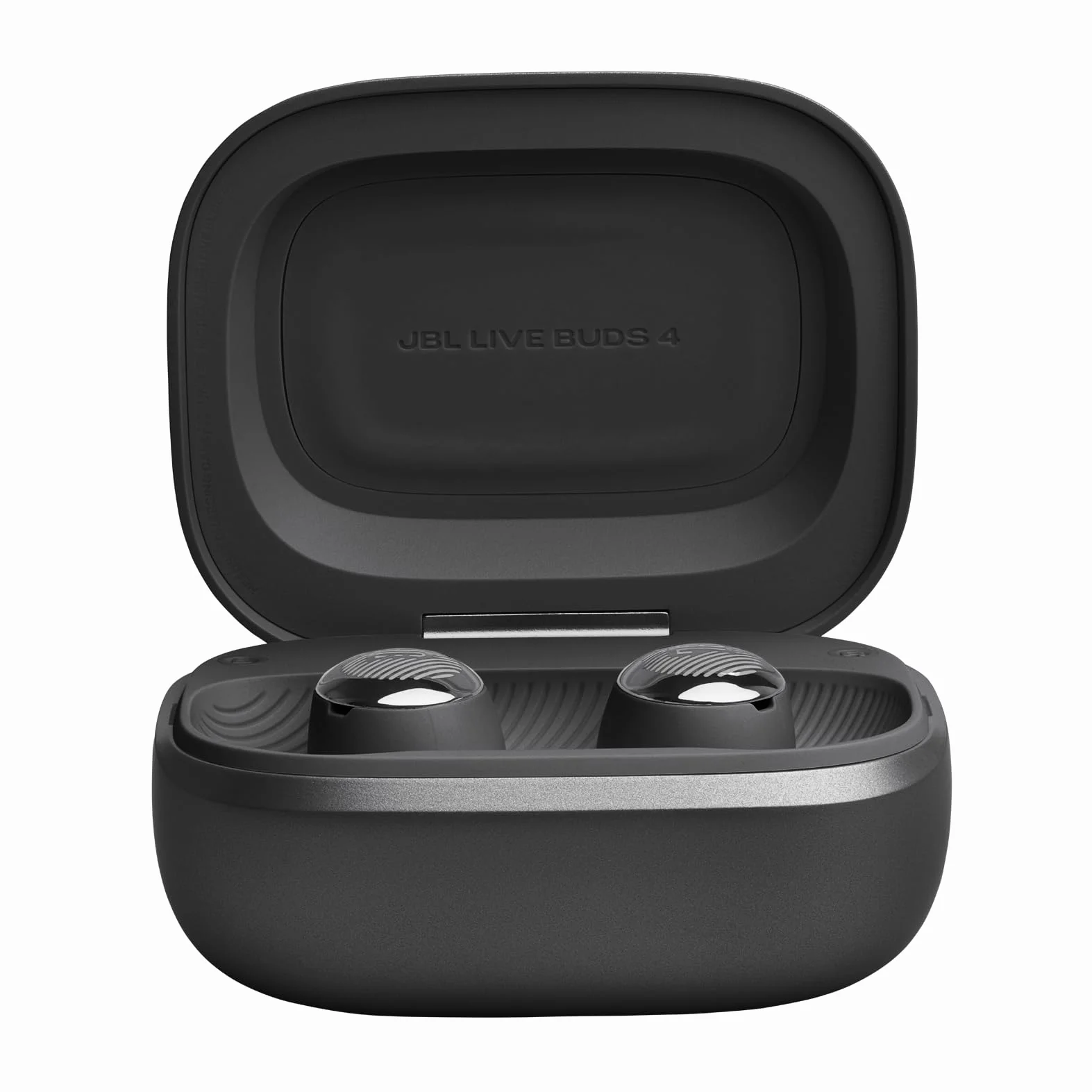 JBL Live Buds 4, Bezprzewodowe Słuchawki Bluetooth, Czarne | 40Hrs, True Adaptive Noise Cancelling i Dźwięk JBL Signature, Wodoodporność IP55, Inteligentne Etui ładujące