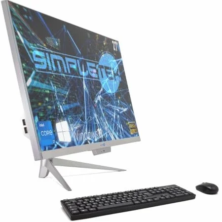 SIMPLETEK All in One RGB Core i7 Windows 11 Pro 27" Full HD RAM 16 GB SSD 2 TB, wbudowana kamera internetowa, WiFi5, Bluetooth, komputer stacjonarny
