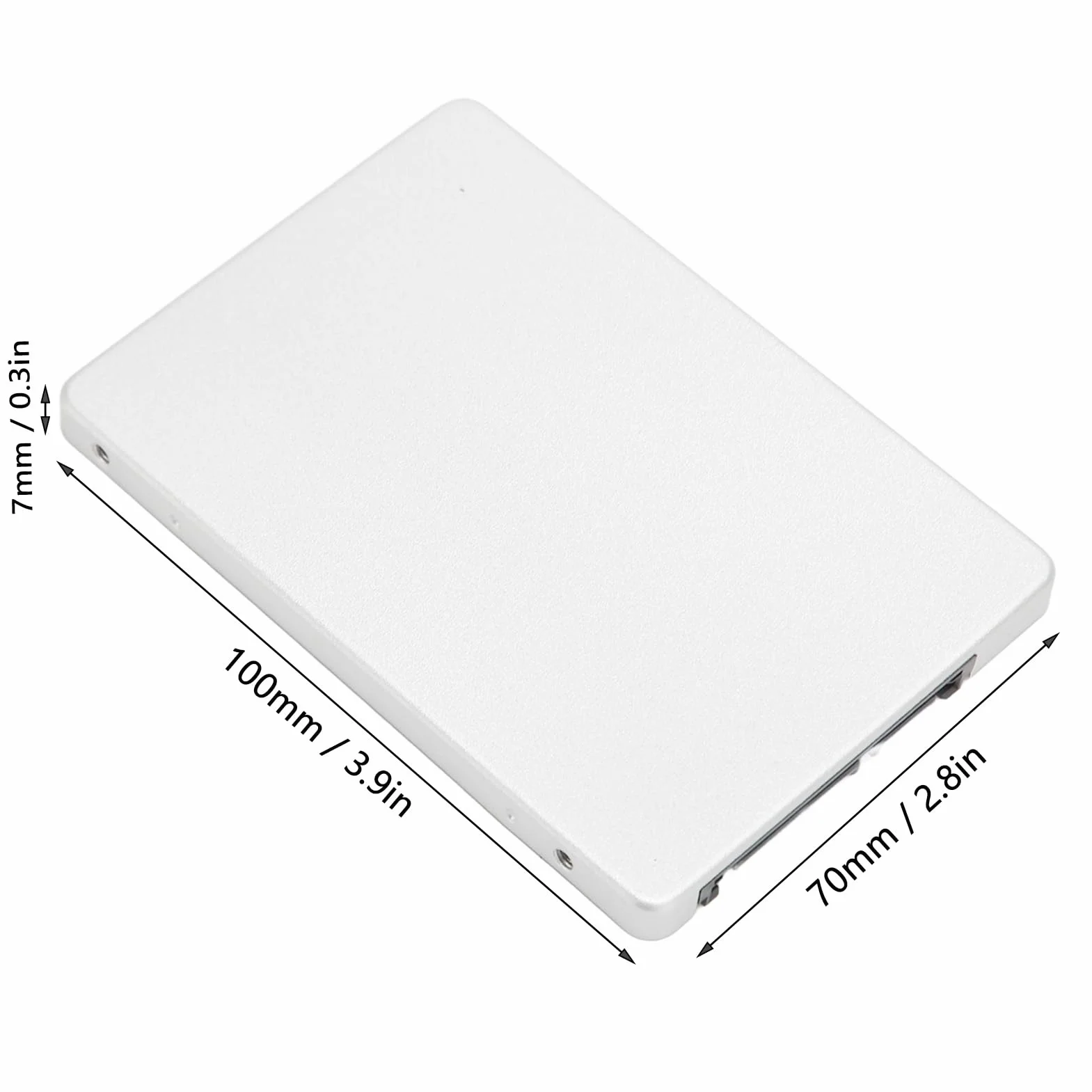 Dysk SSD do Laptopa, Niski Pobór Mocy, Odporny na Wstrząsy 2,5-calowy Wewnętrzny Dysk SSD III, Zwiększona wydajność do Komputerów Stacjonarnych (512GB)