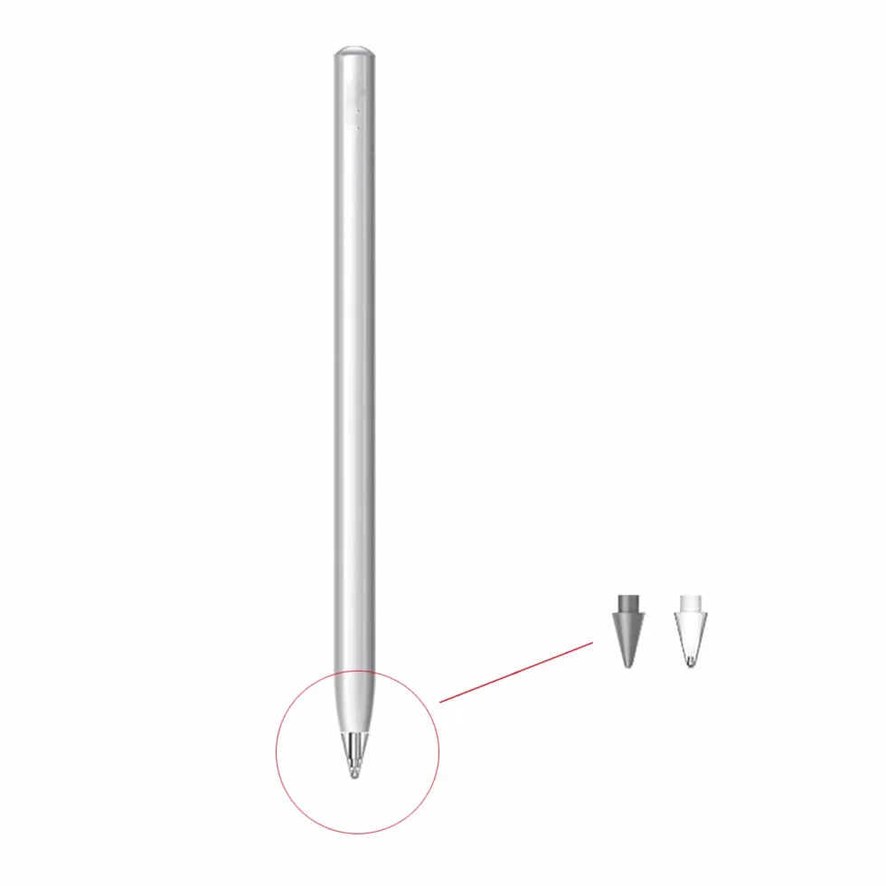 Wymienne końcówki do rysika Huawei M-Pencil 2. generacji, końcówki rysika dotykowego o wysokiej czułości (szare)