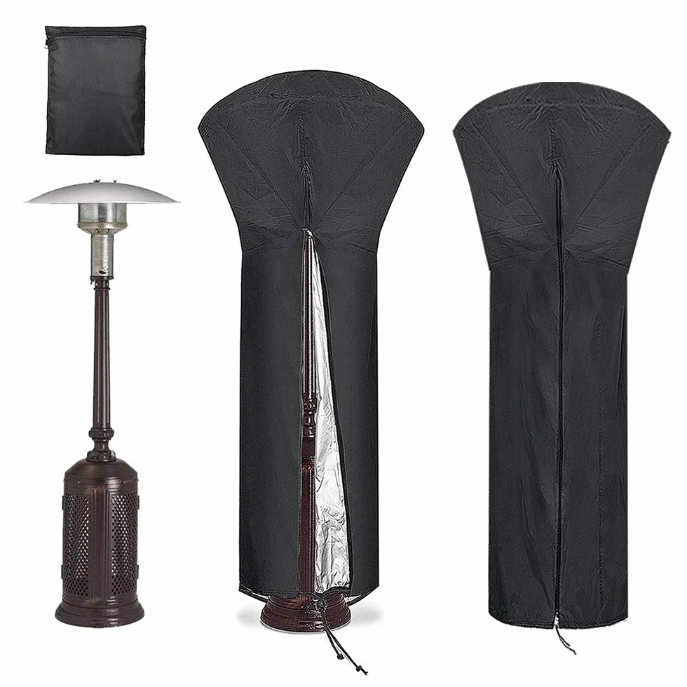 Diealles Shine Vordas wodoodporny pokrowiec na grzejnik patio 226 x 85 x 48 cm czarny