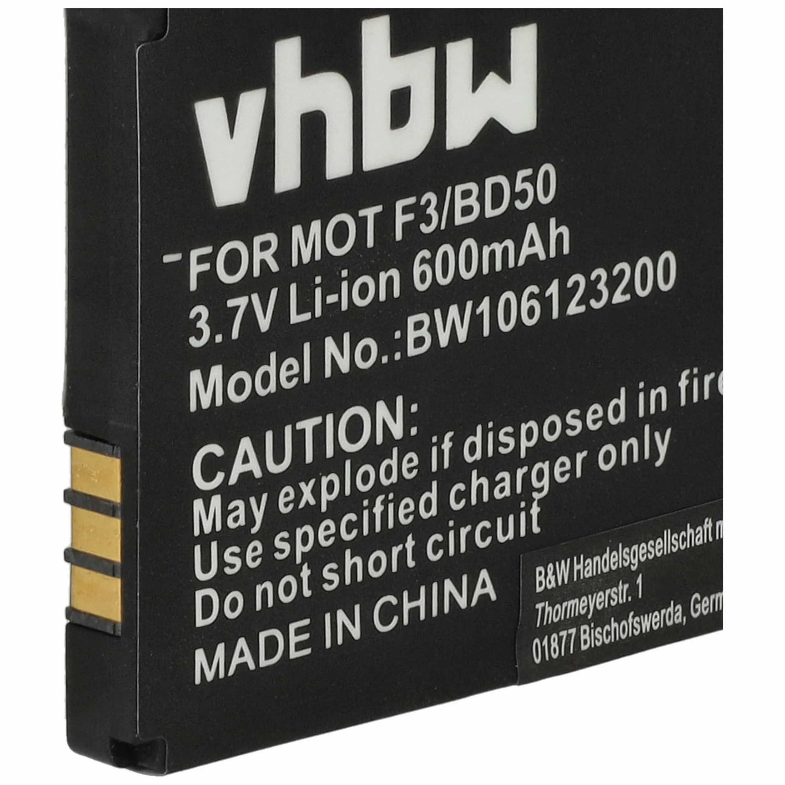 vhbw akumulator litowo-jonowy 600 mAh 3,7 V do AVM Fritz! Fon C5