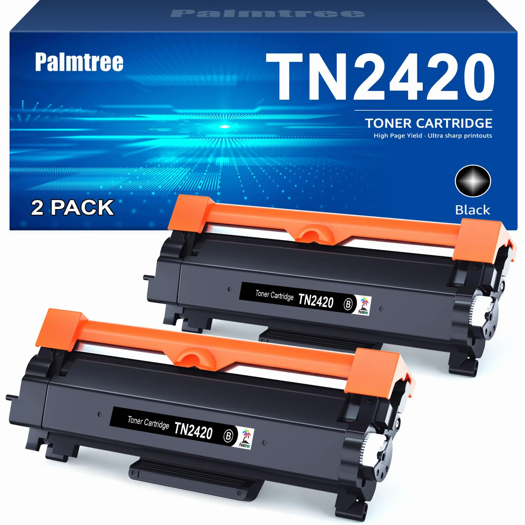 Brother TN2420/TN2410 Tonery dla MFC-L2710DW, DCP-L2530DW, HL-L2350DW, L2710DN, L2310D, L2375DW (2 czarne)