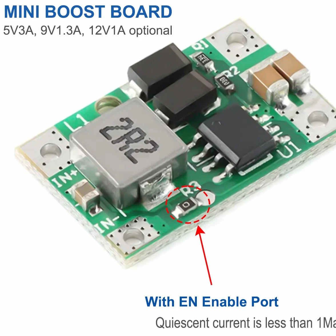 Mini DC Boost moduł 5 V 3 A DC-DC Step Up przetwornik prądowy wydajna bateria litowa 3,7 V Boost płyta napięciowa do mobilnej mocy - 5 szt