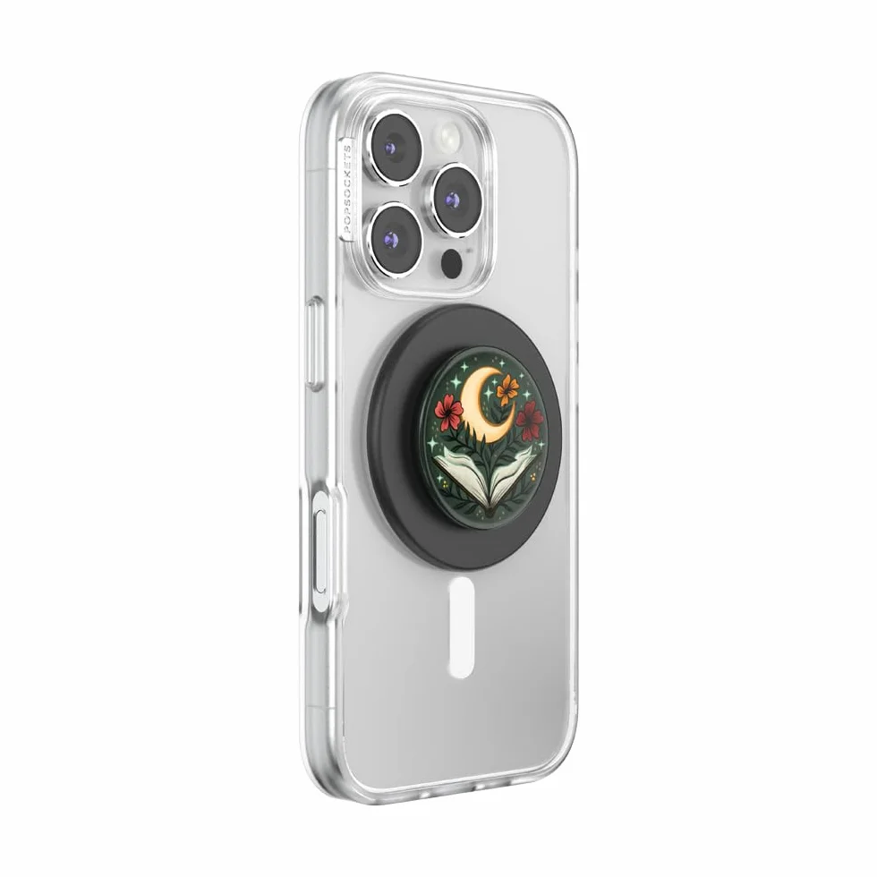 PopSockets Okrągły uchwyt do telefonu kompatybilny z MagSafe, w zestawie pierścień adaptera, uchwyt na telefon, kompatybilny z bezprzewodowym ładowaniem - jeszcze jeden rozdział połysk