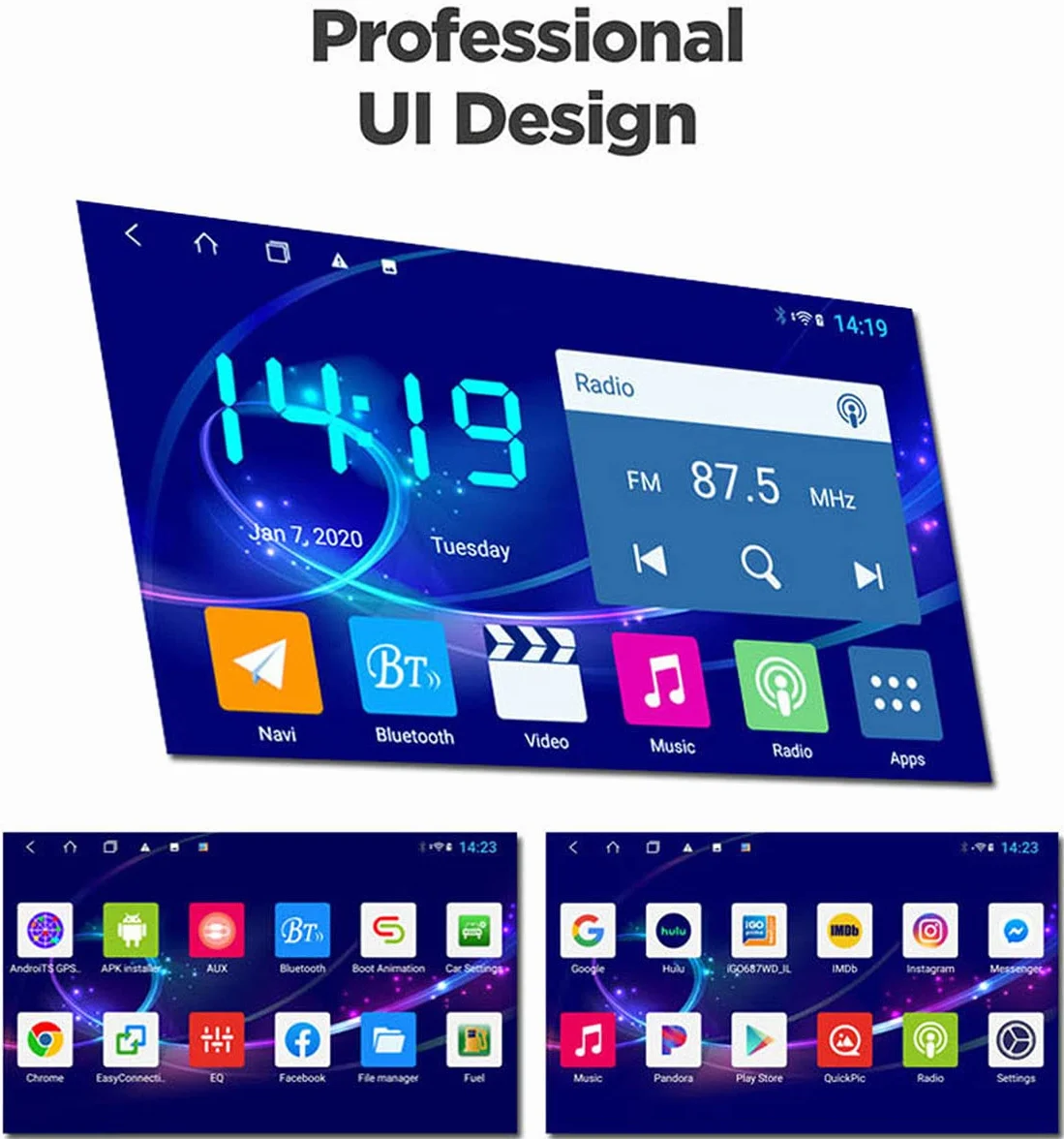 4g Pełna nawigacja Netcom GPS dla samochodu Android 9 Samochód Stereo Player 1080p HD Ekran dotykowy GPS System nawigacji GPS, dla KIA K3 2013-2015, Darmowe aktualizacja map