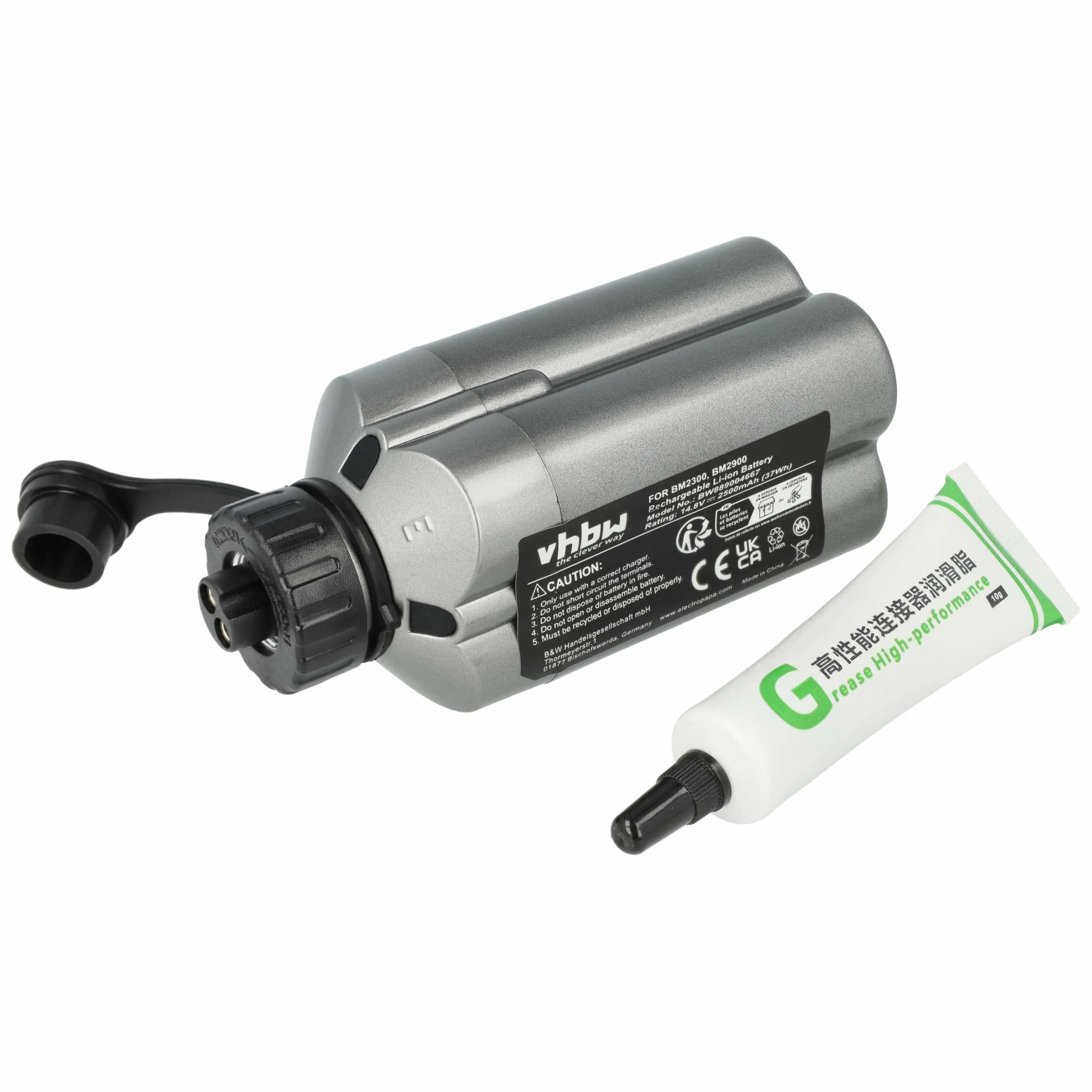 vhbw Ładowarka wraz z baterią (2500 mAh) kompatybilna z akumulatorami litowo-jonowymi Shimano PLEMIO 3000