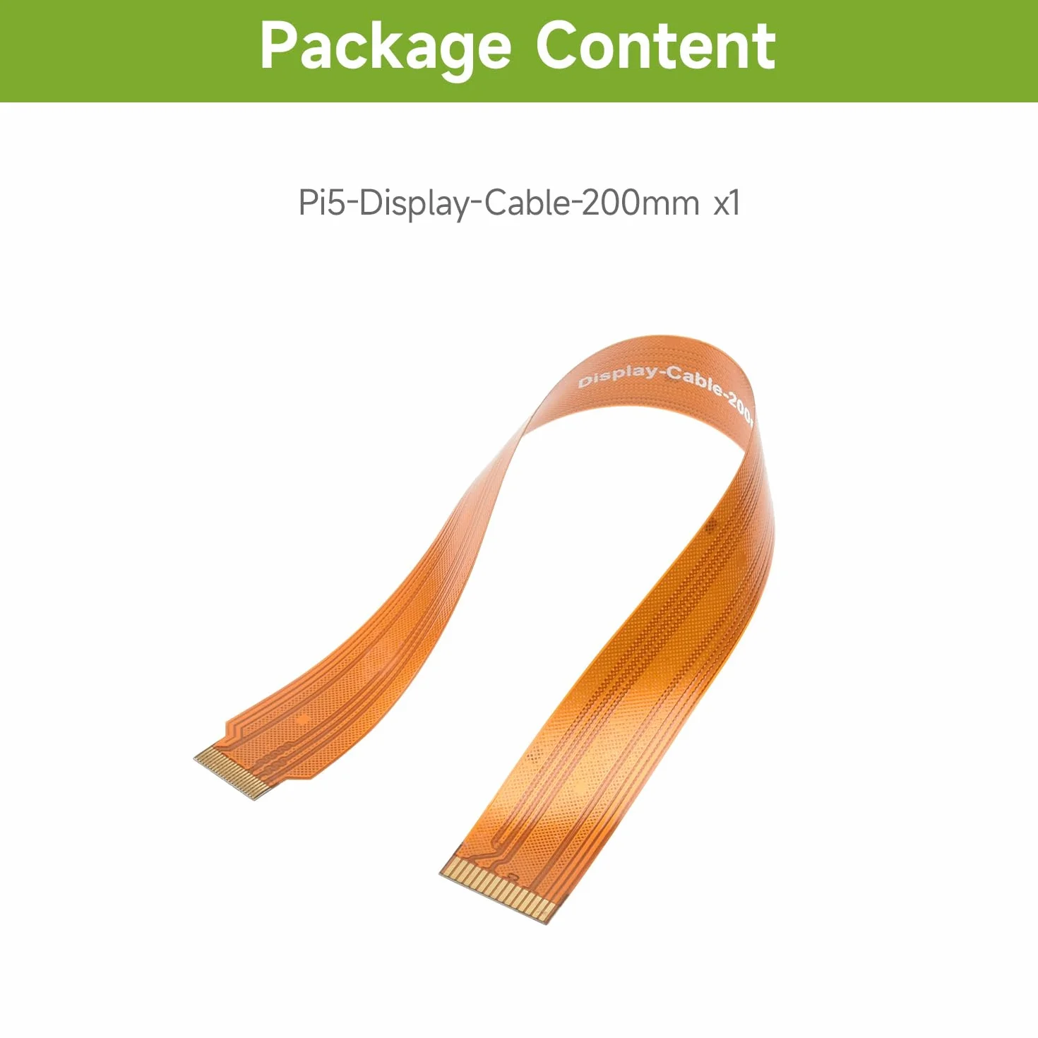 Waveshare 200mm DSI FPC Flexible Cable For Raspberry Pi 5, 22Pin To 15Pin, Suitable For DSI Display Screens