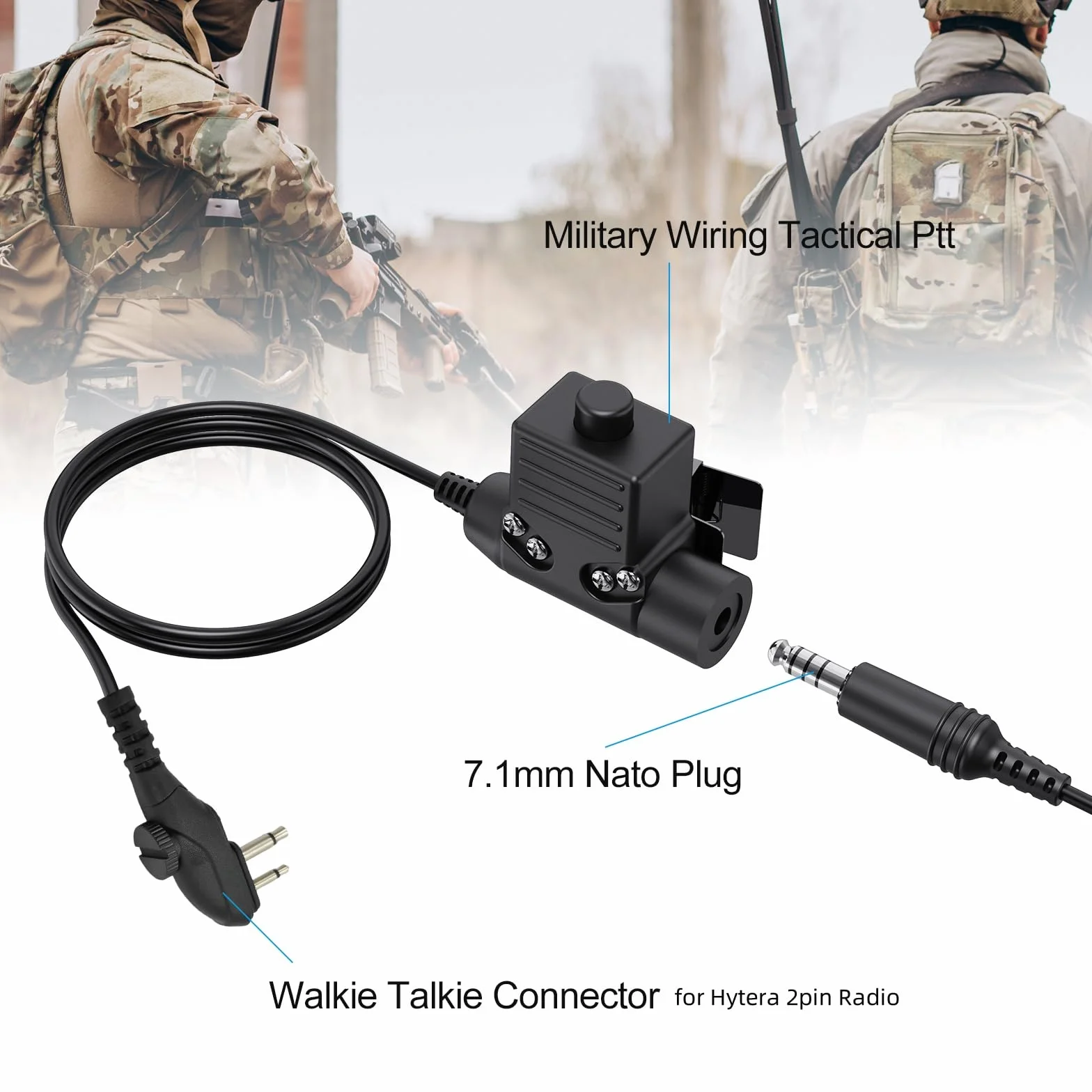 Taktyczny zestaw słuchawkowy walkie talkie polowanie strzelanie airsoft nauszniki PTT Boom mikrofon słuchawka, aktywny odbiór dźwięku, redukcja szumów słuchawki radiowe do Hytera bd502i bd552i bd402i