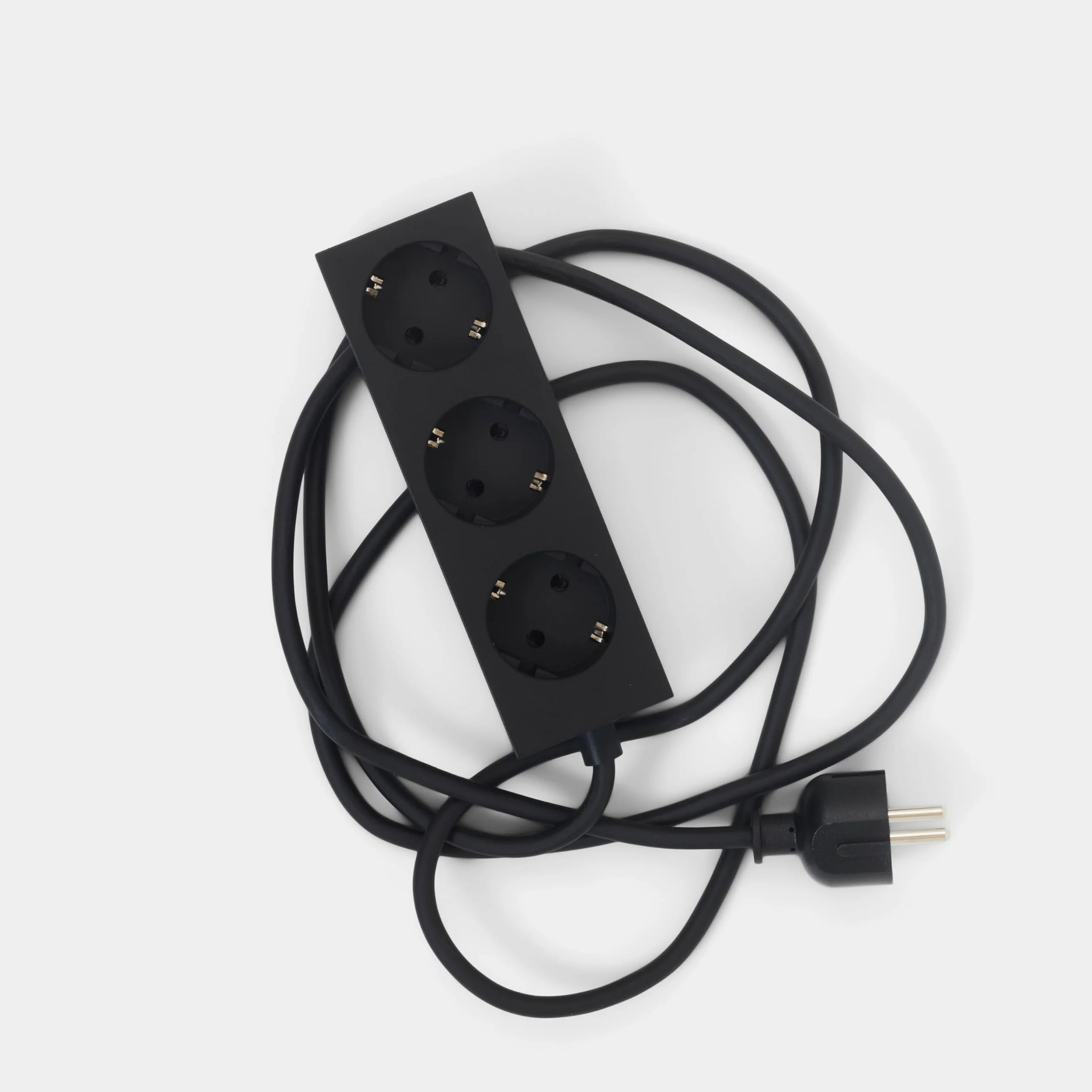 Pedestal Power Bar listwa zasilająca 2m z magnetyczną podstawą (czarna) - Praktyczna stylowa listwa zasilająca 3-gniazdowa magnetyczna - Magnetyczna listwa zasilająca 3-gniazdowa - Power Strip 3-Way