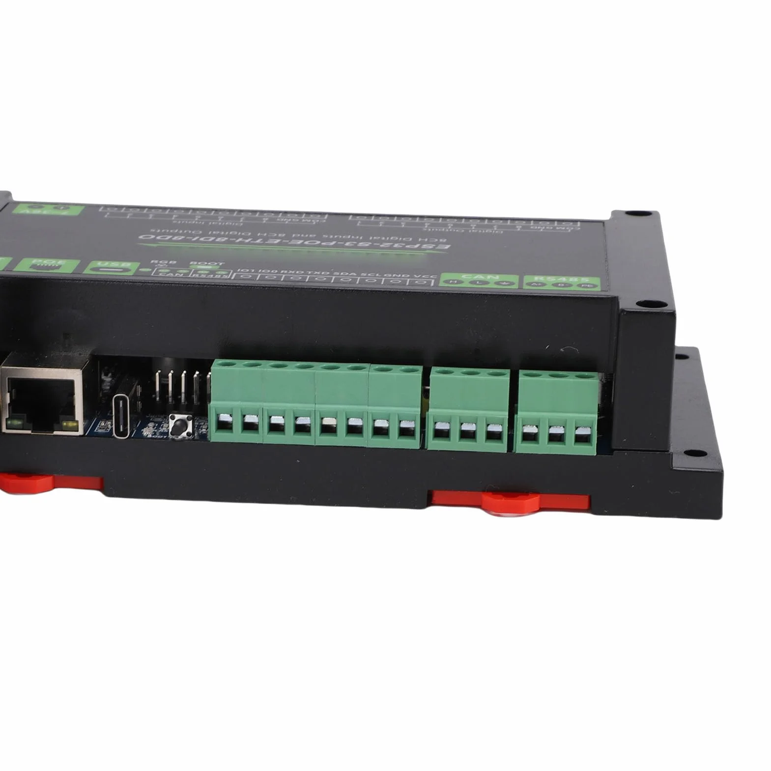 Greensen Przemysłowa Płytka Sterująca, Płytka Rozwojowa ABS dla S3 z 8 Cyfrowymi Wejściami i 8 Kanałami Wyjściowymi, WiFi Bluetooth USB C, dla Inżynierów Automatyki Przemysłowej