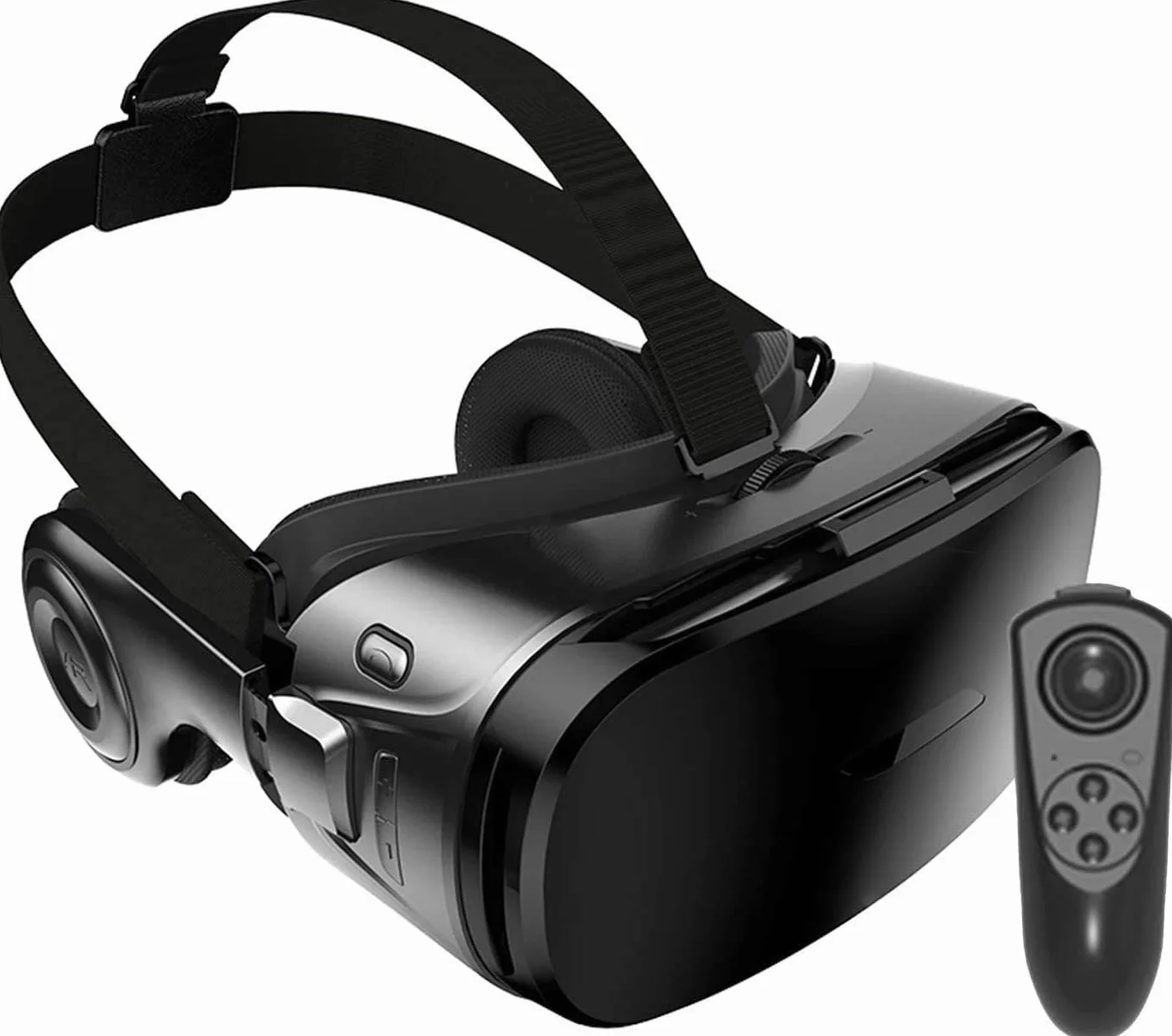 Zestaw słuchawkowy VR kompatybilny z iPhone i telefonem z systemem Android - uniwersalne gogle wirtualnej rzeczywistości - miękkie i wygodne nowe okulary 3D VR | niebieskie | z ochroną oczu