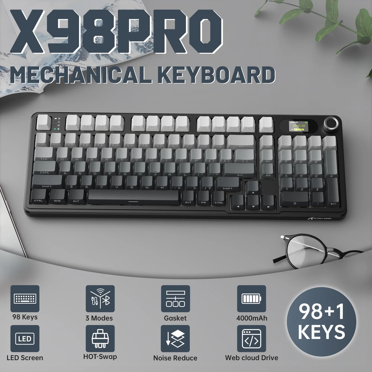 MAMBASNAKE X98 Gaming Keyboard Night Black
