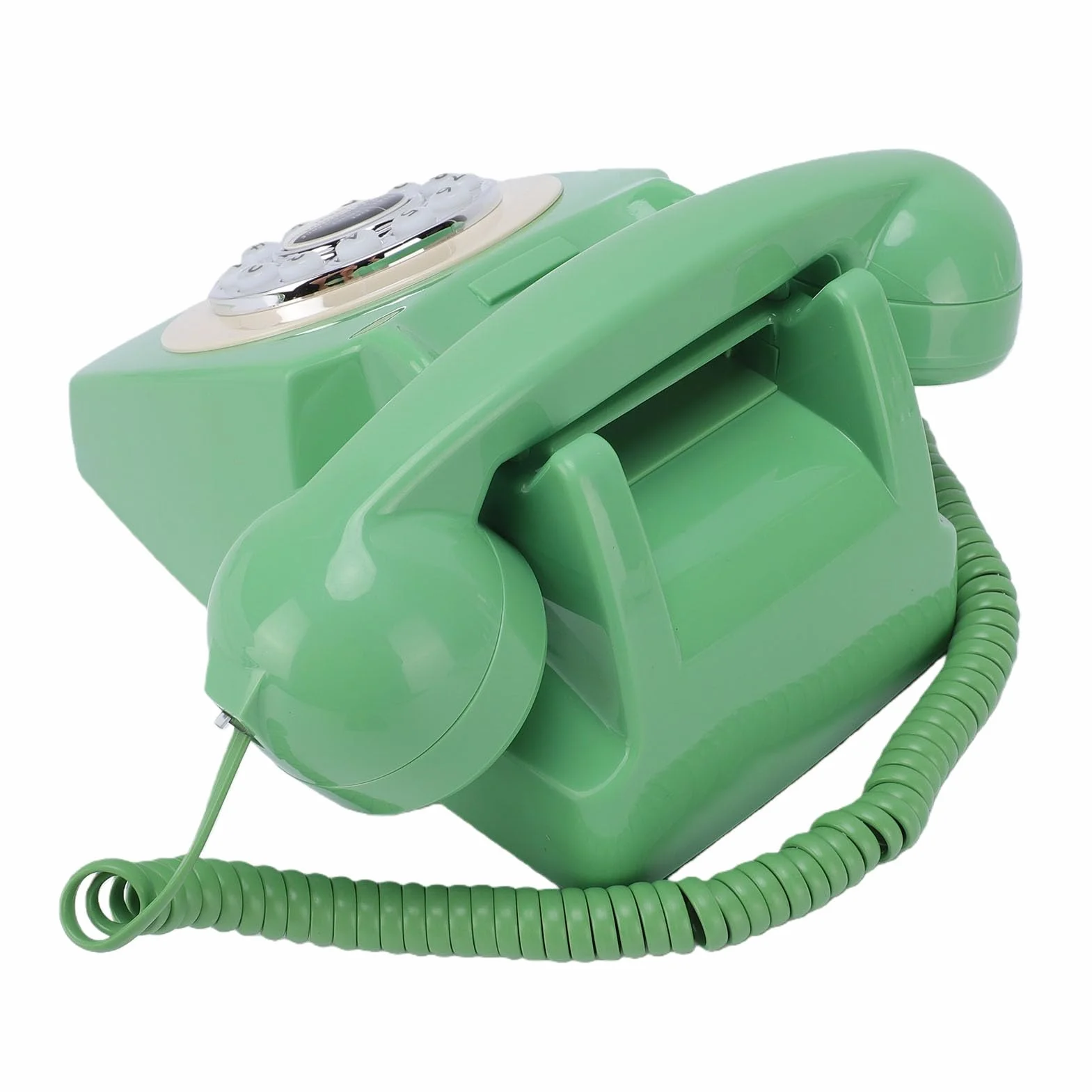 Tosuny Telefon Stacjonarny w Stylu Retro, Klasyczny Przewodowy Telefon Stacjonarny z możliwością Ponownego Wybierania, Przełączanie Impulsowe/tonowe, Nie Wymaga Baterii, do Domowego Biura