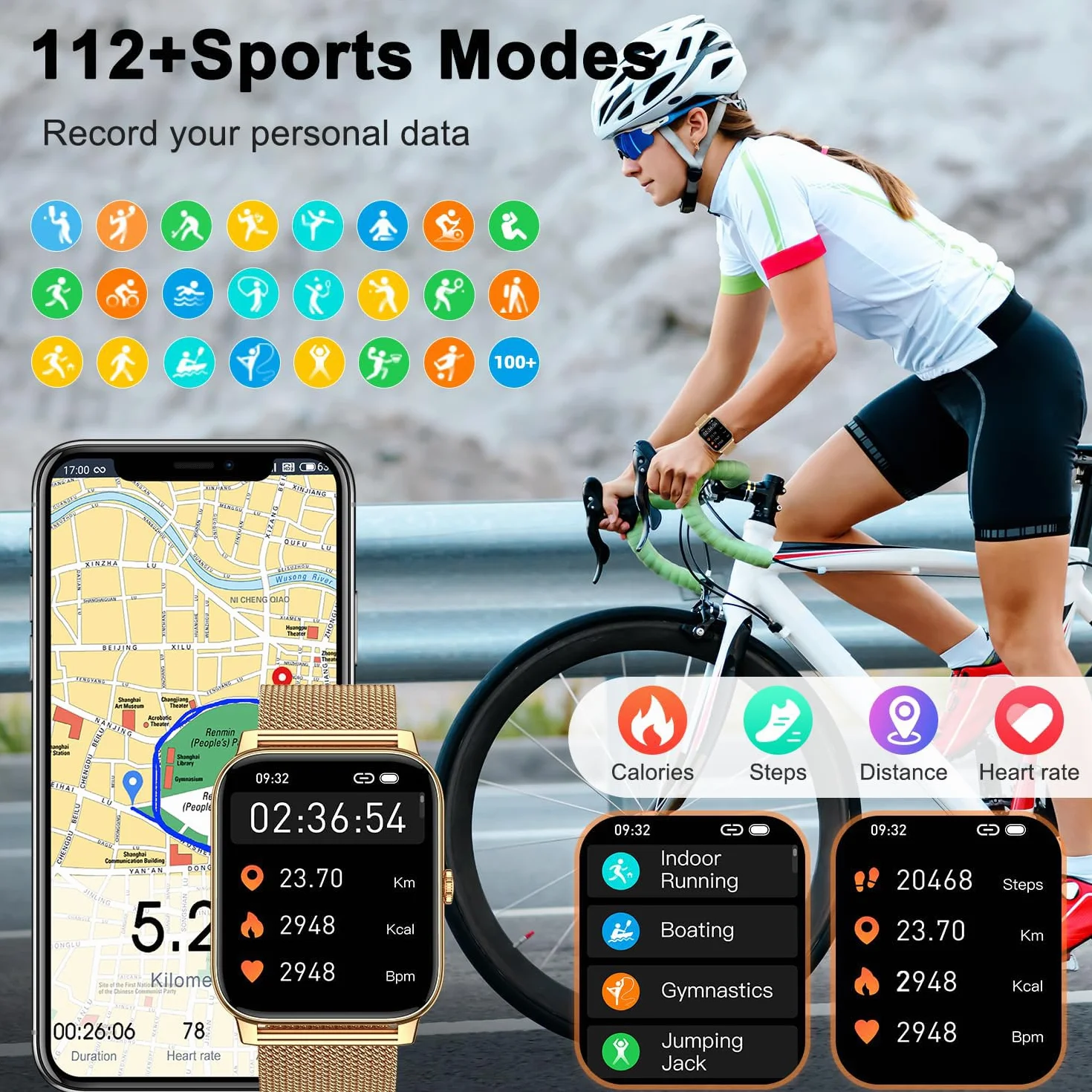 Inteligentny zegarek dla kobiet wykonuj/odbieraj połączenia fitness tracker złote inteligentne zegarki cyfrowe męskie zegarki wodoodporny smartwatch do biegania Android telefon iOS kompatybilny