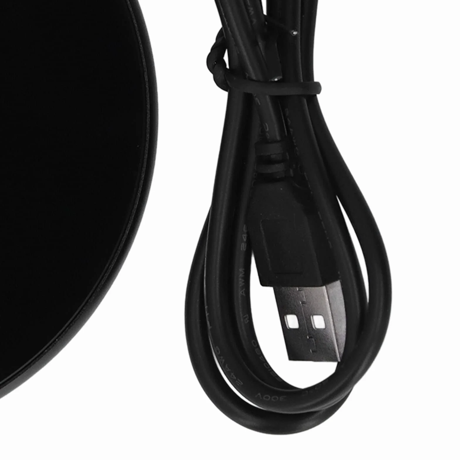 Podgrzewacz kubków USB biurkowy 55°C czarny Ø10,3 cm