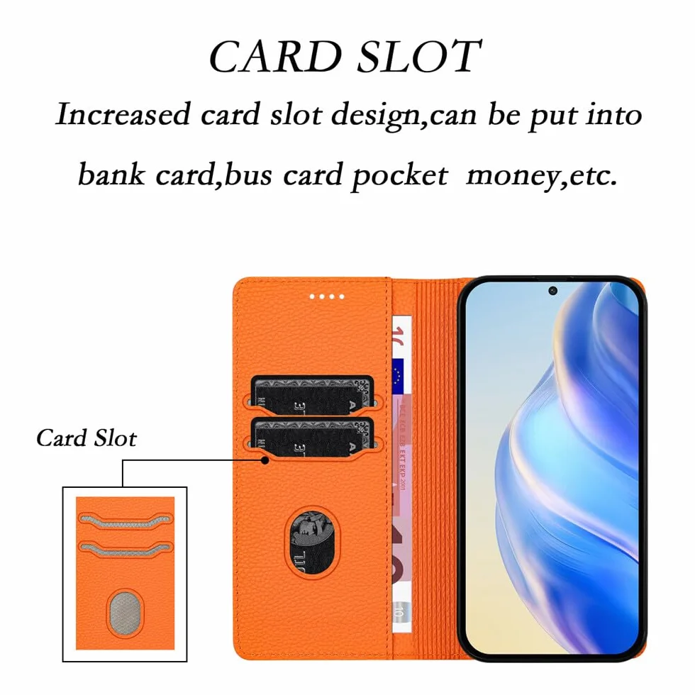 etui kompatybilne z iPhone 17 Pro (kolor: JASNOBIESKI) Ziarna skórzany portfel z klapką magnetyczne etui na tył