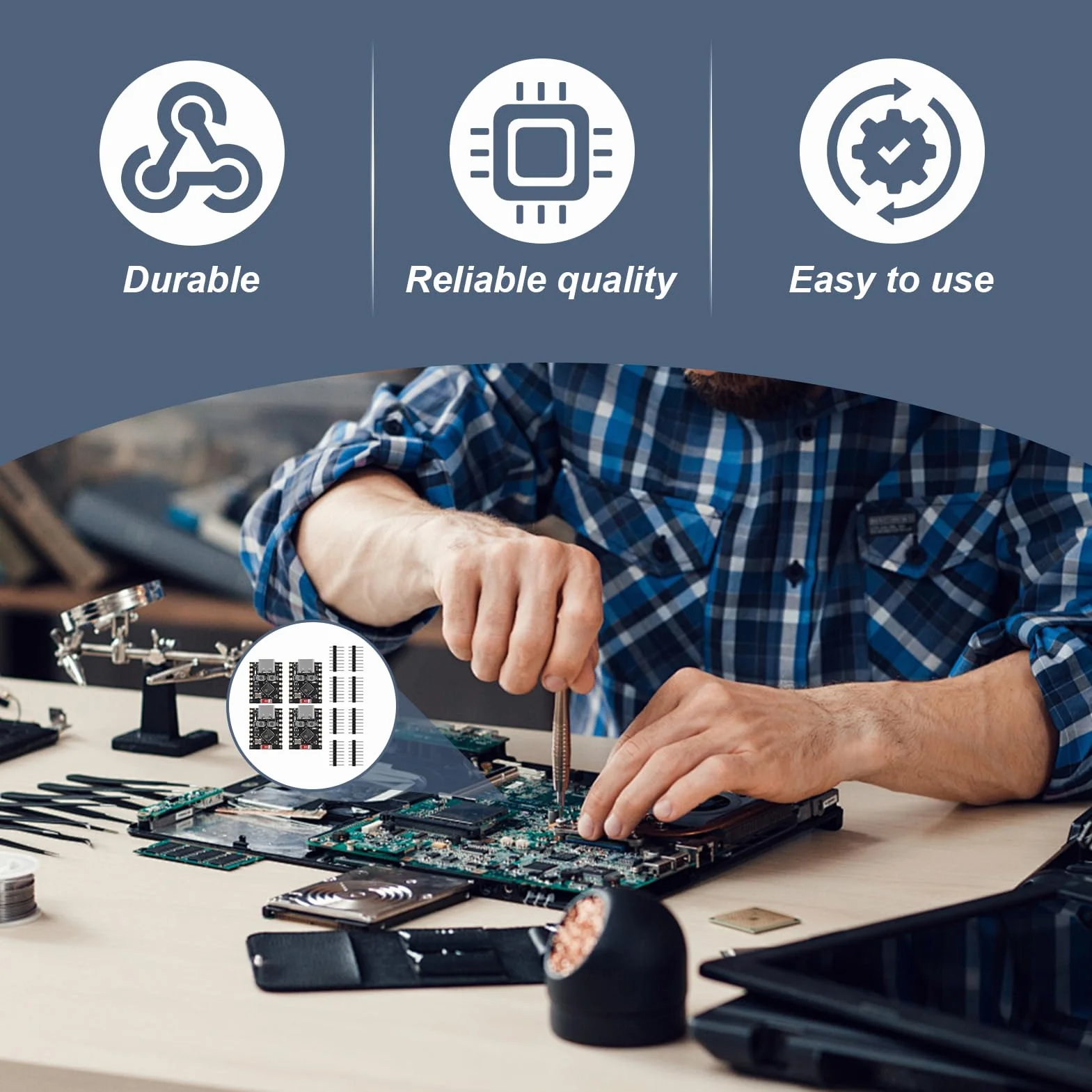 Zestaw 4 płyt rozwojowych ESP32-C3, moduł ESP32-C3 Mini, WiFi 2,4 GHz i Bluetooth 5.0, procesor RISC-V 32-bitowy 160 MHz, do Arduino MicroPython, IoT, inteligentny dom, sieć czujników