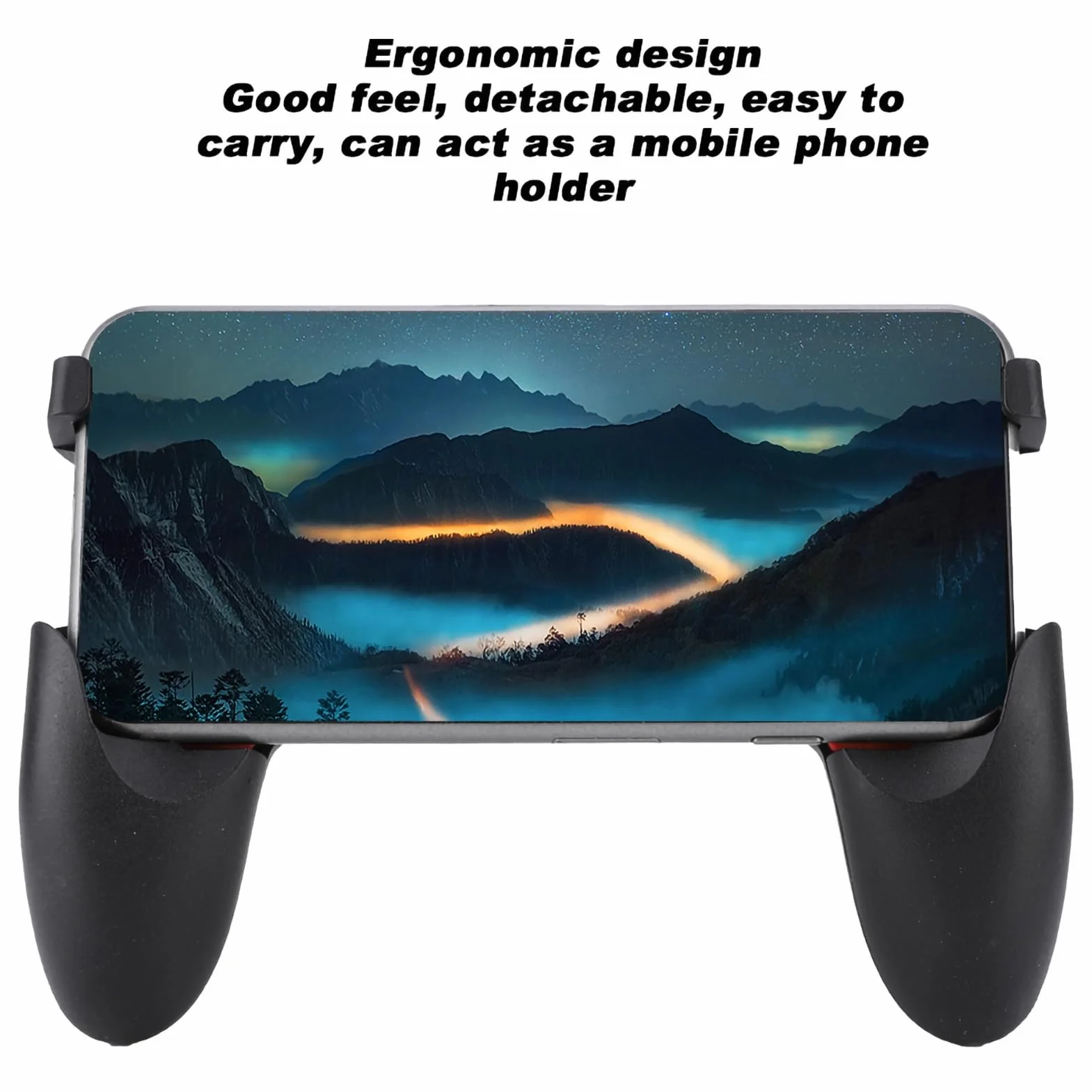 Hakeeta Przenośny uchwyt kontrolera Joystick PUBG, uniwersalny uchwyt joystick-game-joystick, składany, uchwyt kontrolera o ergonomicznym kształcie do smartfonów.
