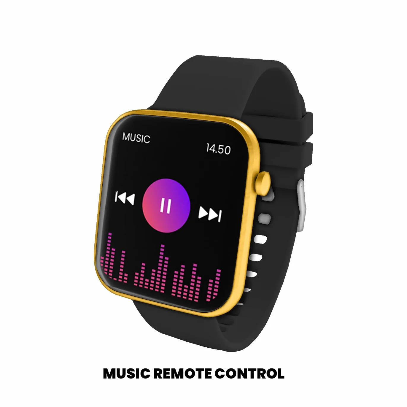 HAVA Smartwatch Techmade Czarny/Złoty Zegarek Fitness Mężczyźni Kobiety Pełny Dotykowy Krokomierz, Kalorie, Stoper, Monitora snu, Konfigurowalne tło, Kontrola muzyczna, Sport