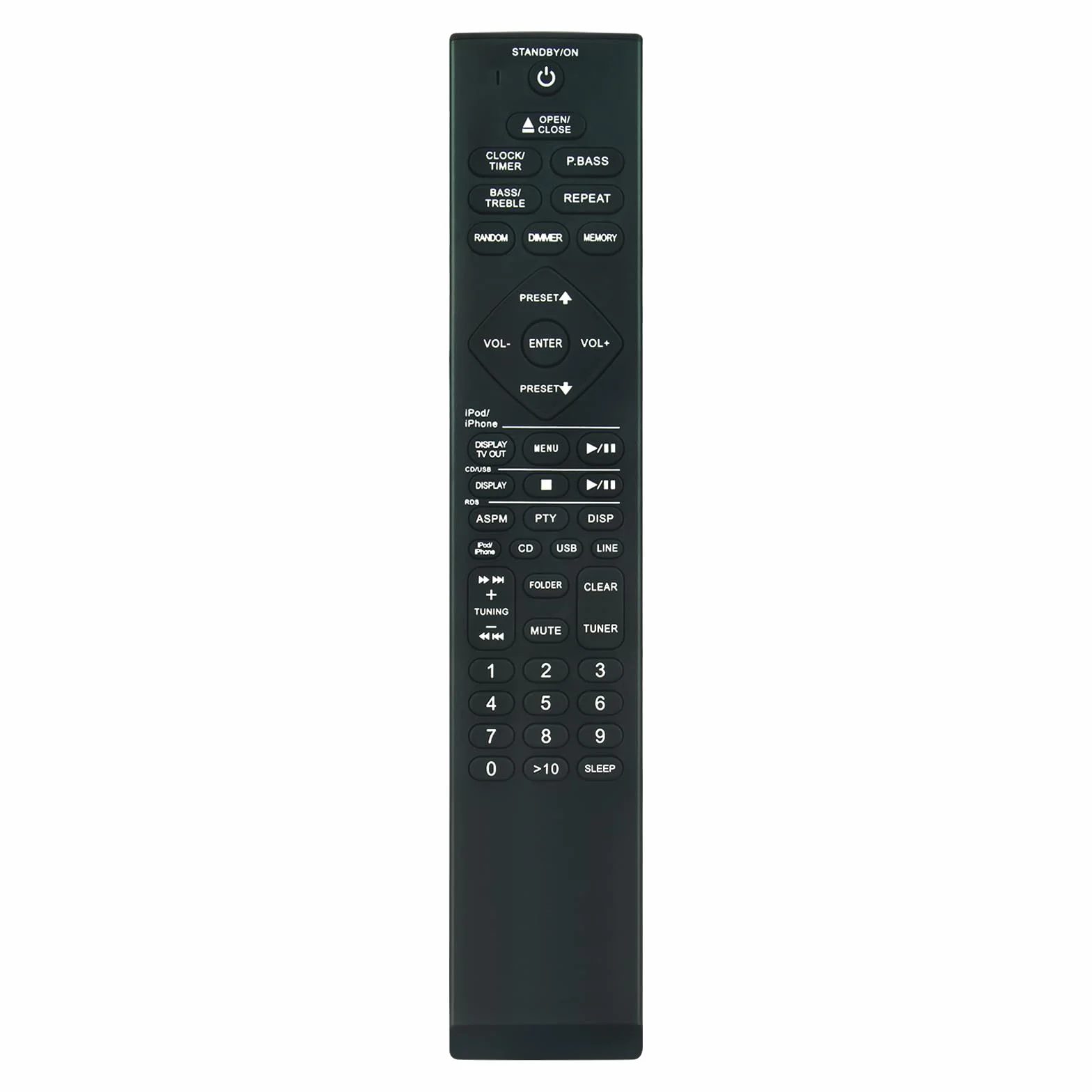 AULCMEET AXD7634 Zamienny pilot zdalnego sterowania pasuje do systemów audio Pioneer AXD7634 X-HM10 X-HM20 X-HM20-K/S X-HM10-K X-HM10-S X-HM10-K/S X-HM20-K X-HM20-S XHM10 XHM20