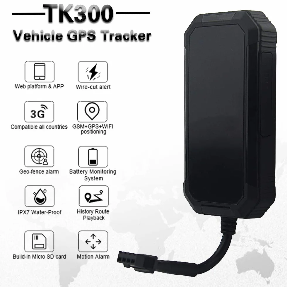 3G lokalizator GPS do samochodu/pojazdu/ciężarówki TK300 Mini GPS AGPS lokalizator w czasie rzeczywistym śledzenie geograficzny ruch wibracji alarm wodoodporny