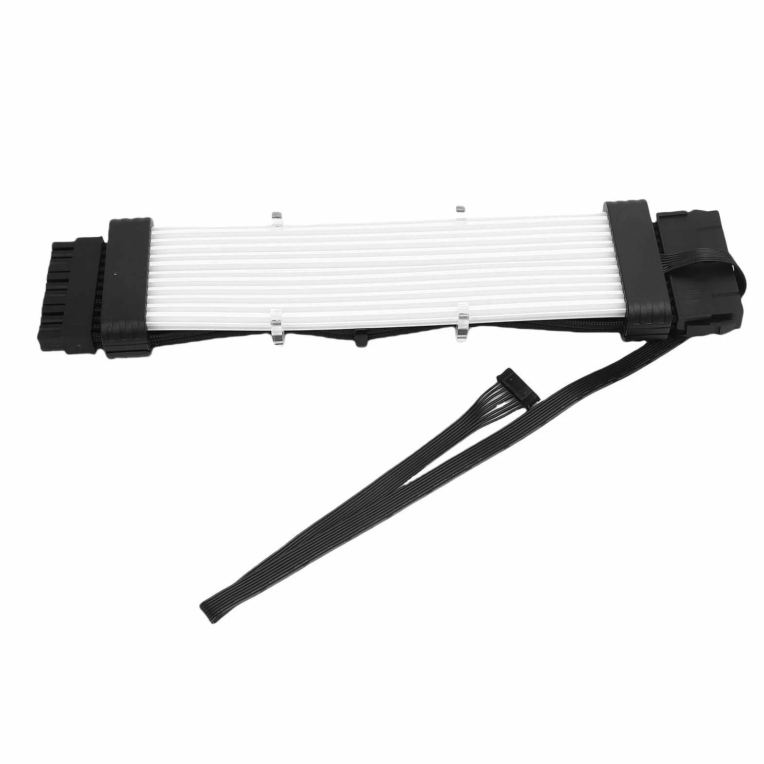 Ejoyous ARGB Kabel Zasilający do Komputera Lina Silikonowa Przedłużenie Zasilacza z Efektem Meteorytu LED 120 24-pinowa Płyta Główna 8-pinowa Karta Graficzna do Producentów Obudów Komputerów Gier