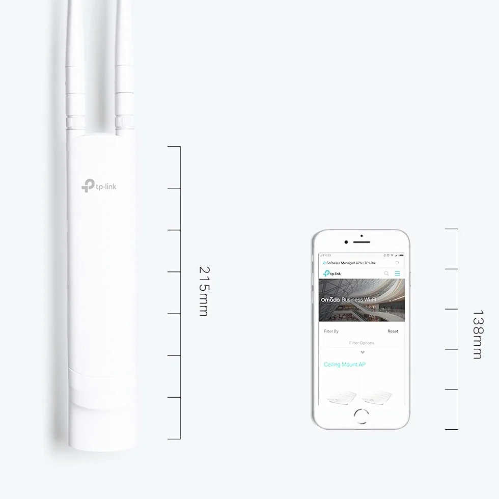 Tp-Link EAP110-OUTDOOR N300 Punkt Dostępu Bezprzewodowego, 300MBPS, Biały