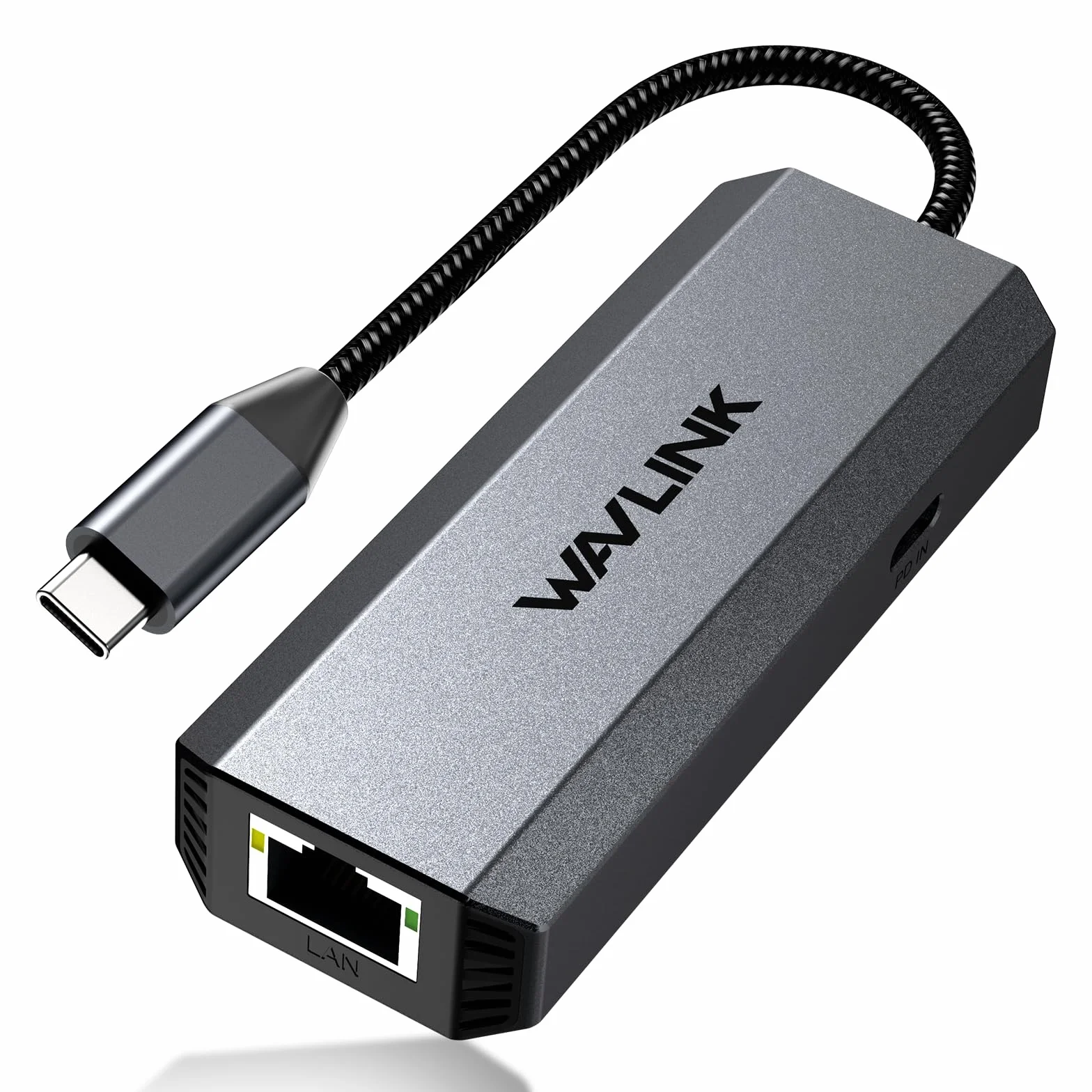 WAVLINK Adapter USB C na Ethernet 2,5 Gb/s, adapter USB na Ethernet 2,5 G, konwerter sieciowy USB-C na RJ45 (kompatybilny z Thunderbolt 4/3) dla Windows, Mac OS, iPad OS i innych